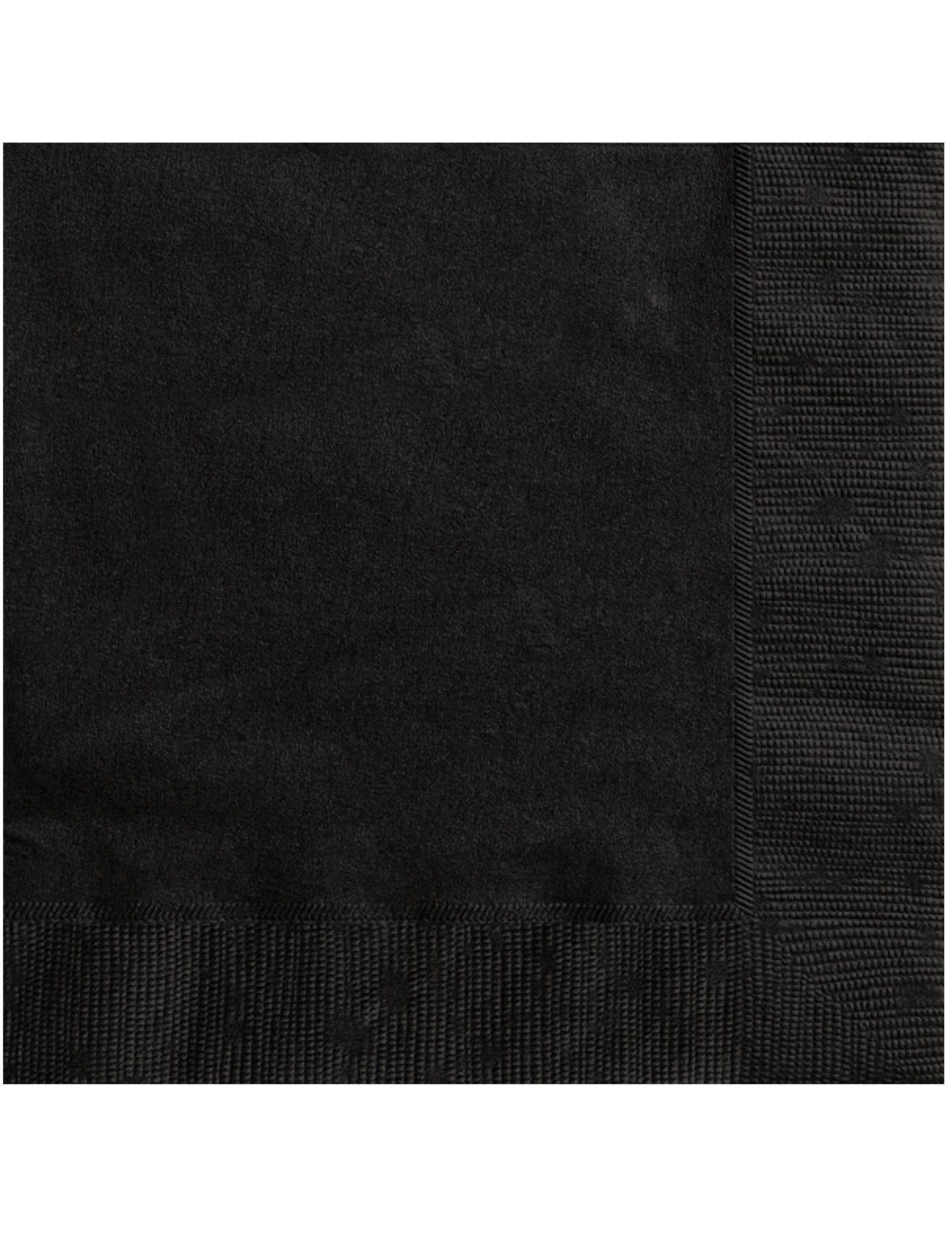 20 Petites serviettes en papier noires 25 x 25 cm