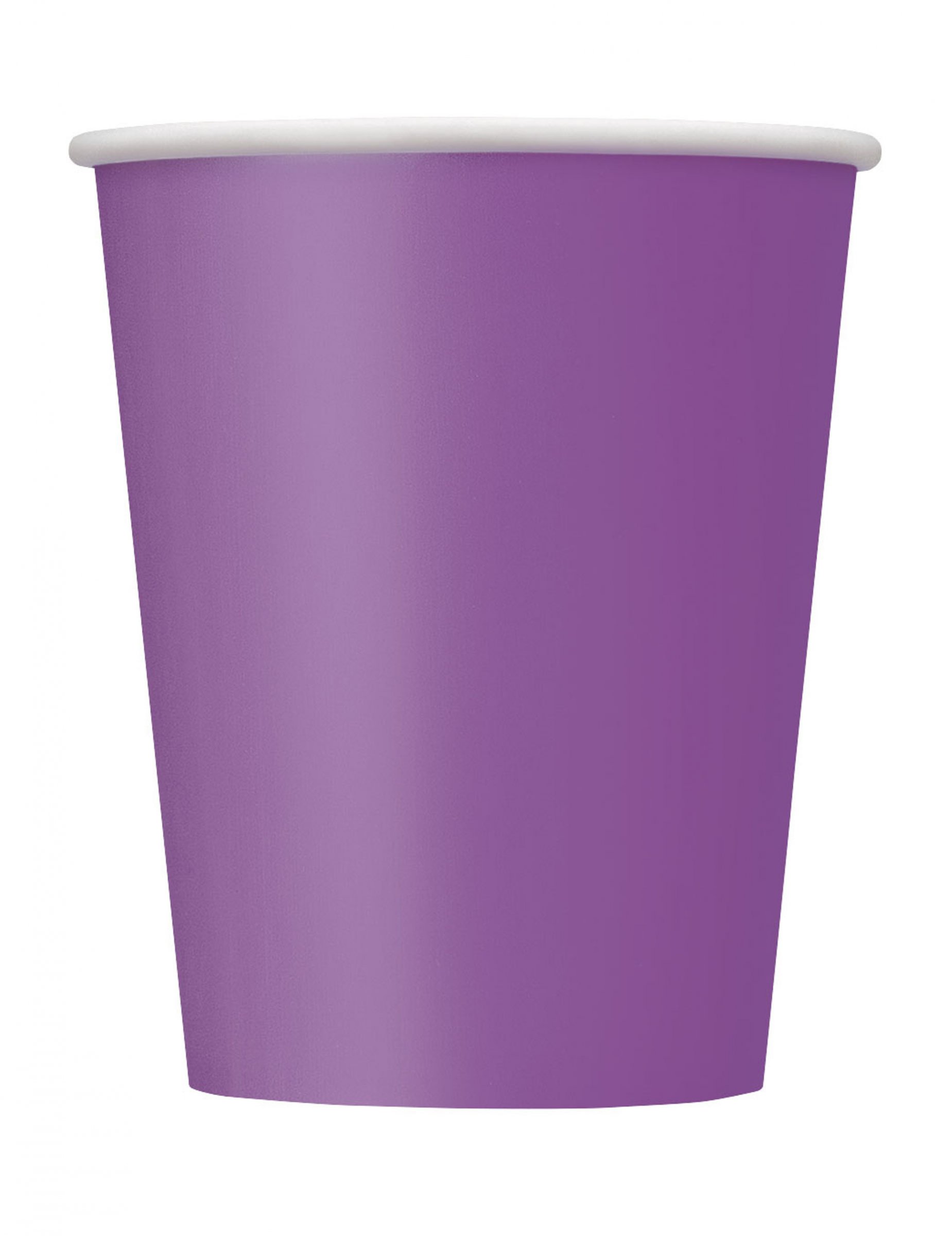 8 Gobelets en carton violets 266 ml