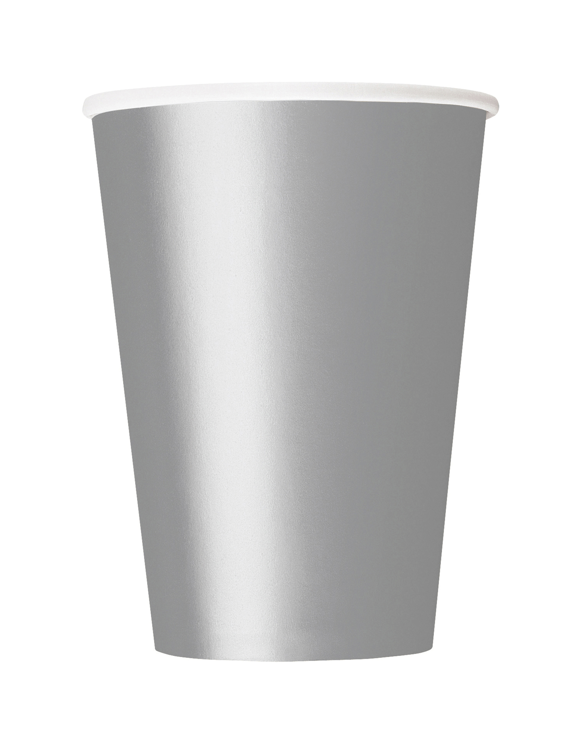 14 Gobelets en carton argentés 266 ml