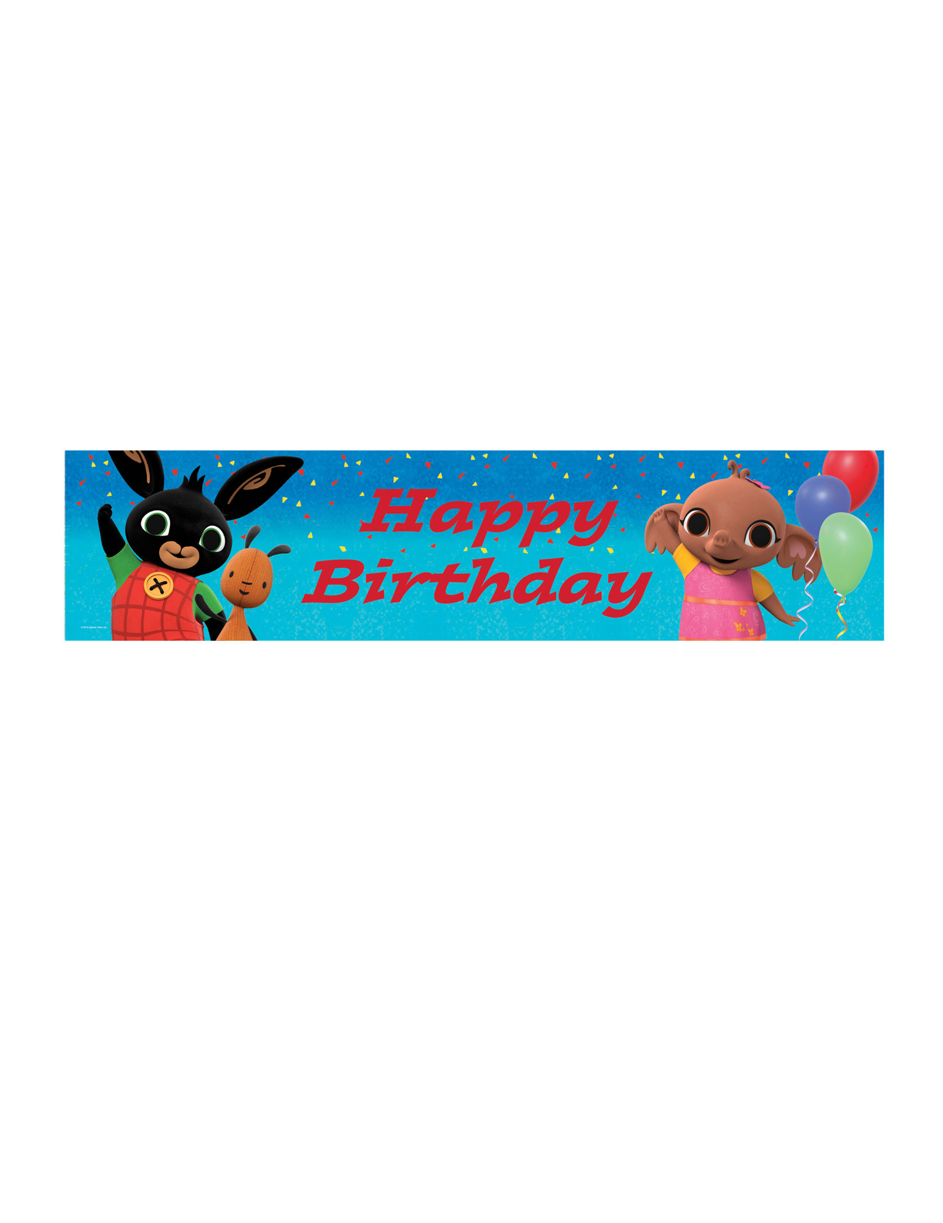 Bannière Happy Birthday Bing 270 x 20 cm