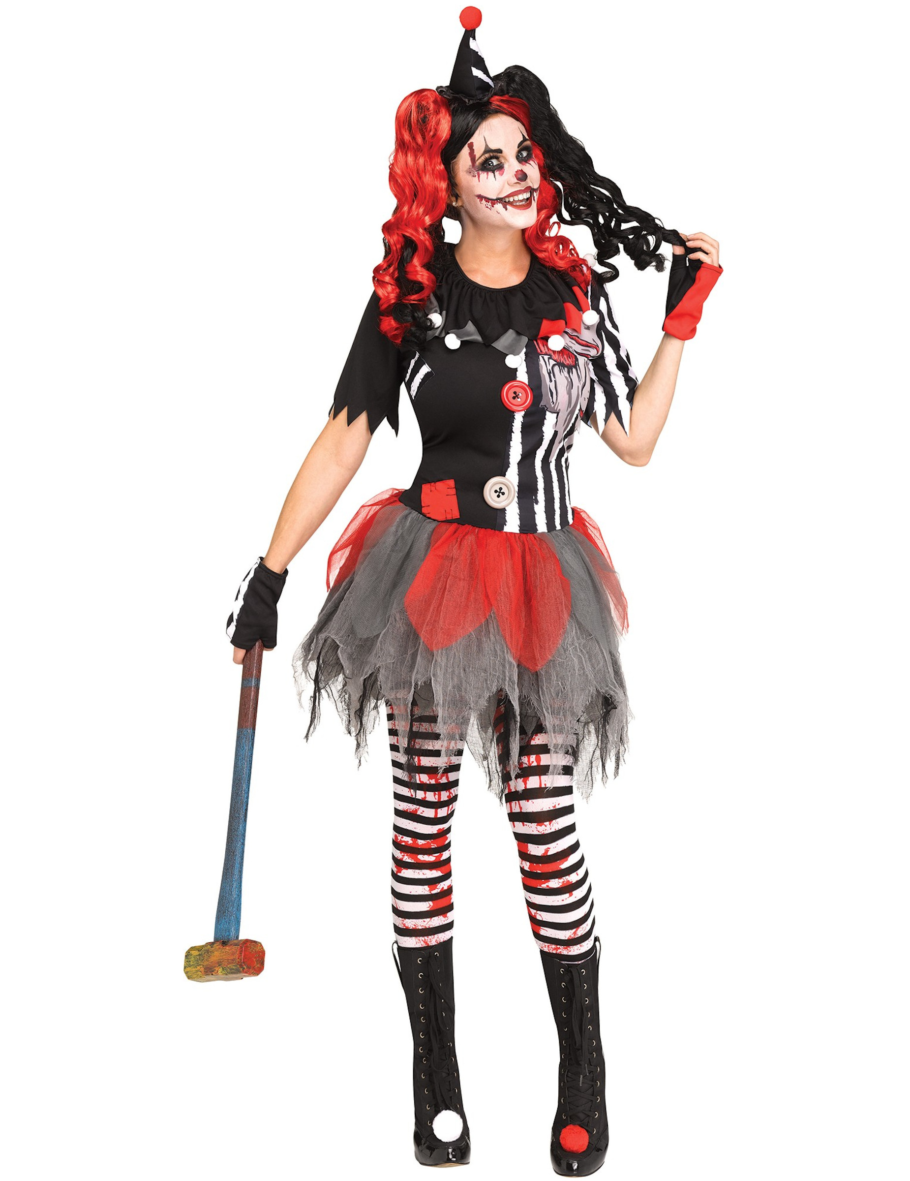 Déguisement clown sinistre femme