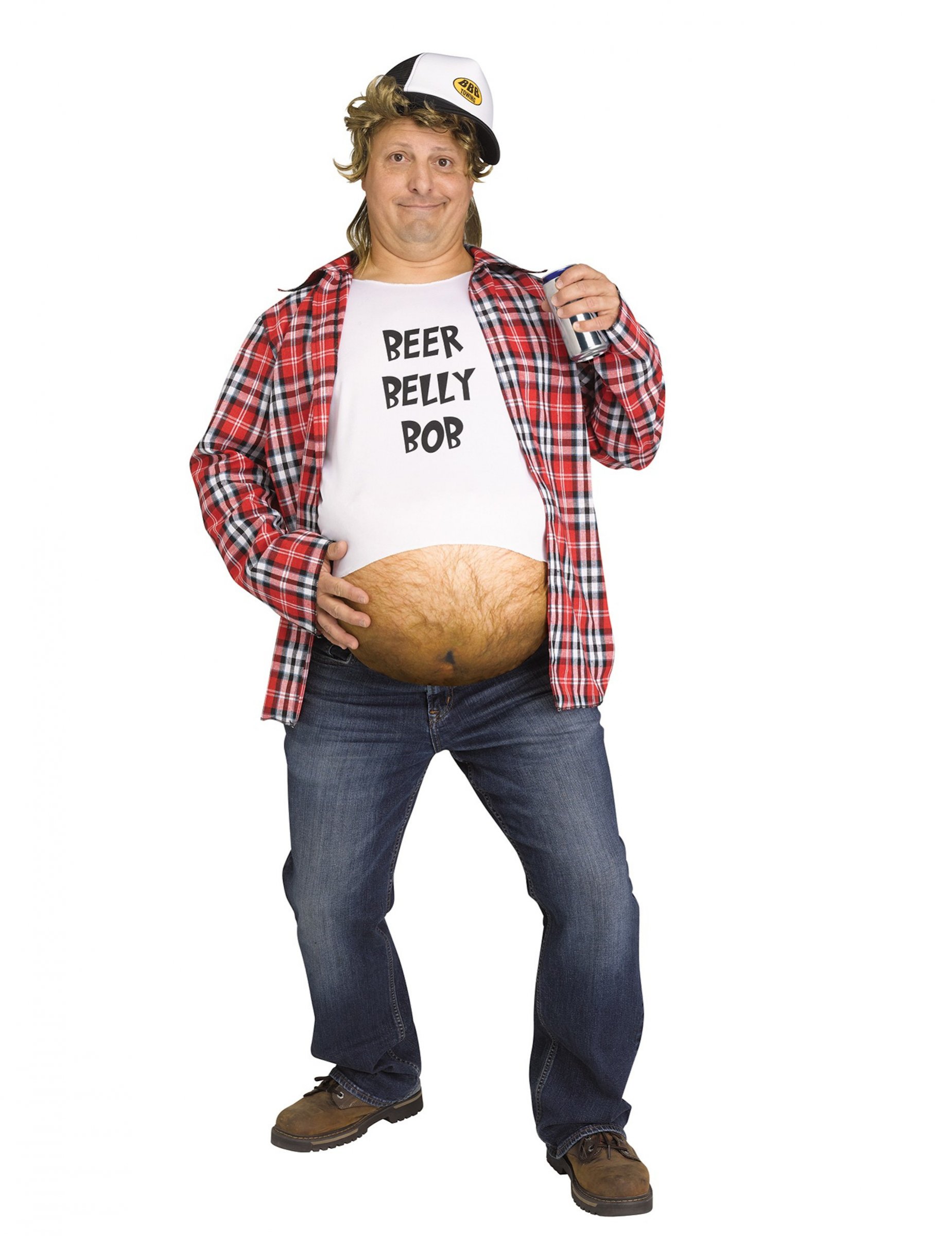Déguisement faux gros bidon adulte