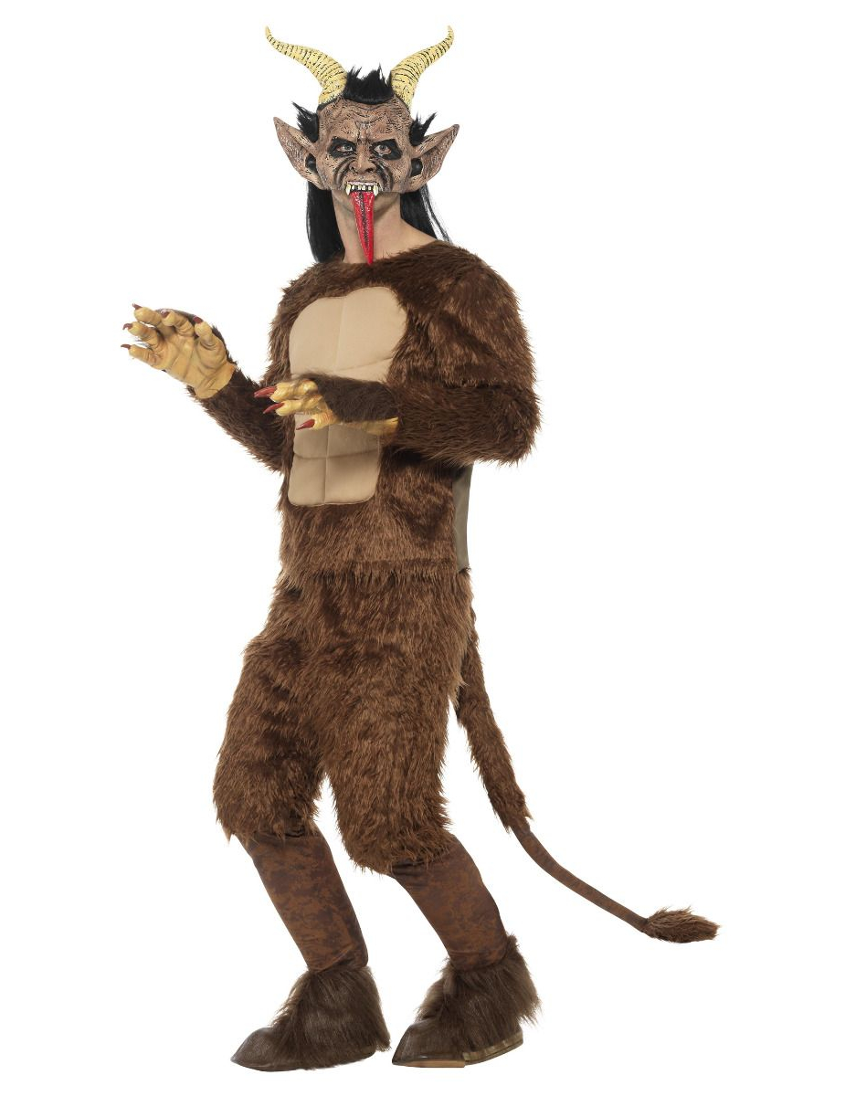 Déguisement de faune démon luxe adulte