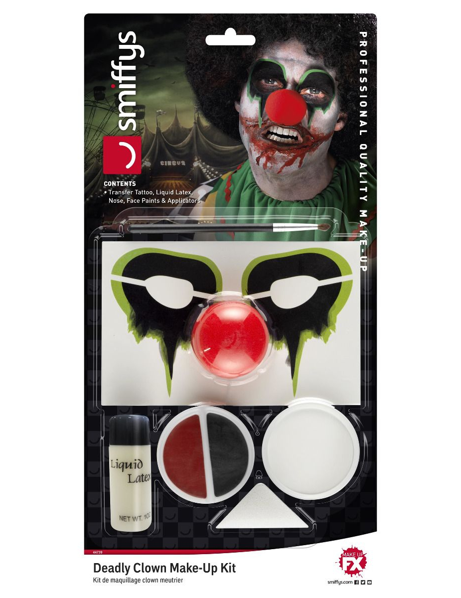 Kit maquillage clown meurtrier adulte