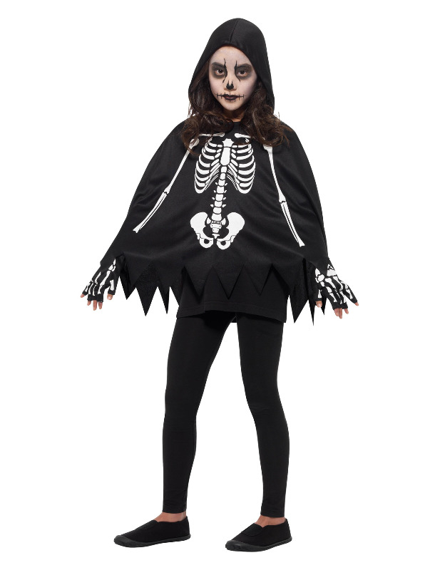 Poncho squelette enfant