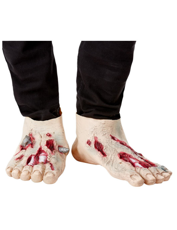 2 Sur-chaussures zombie en latex adulte