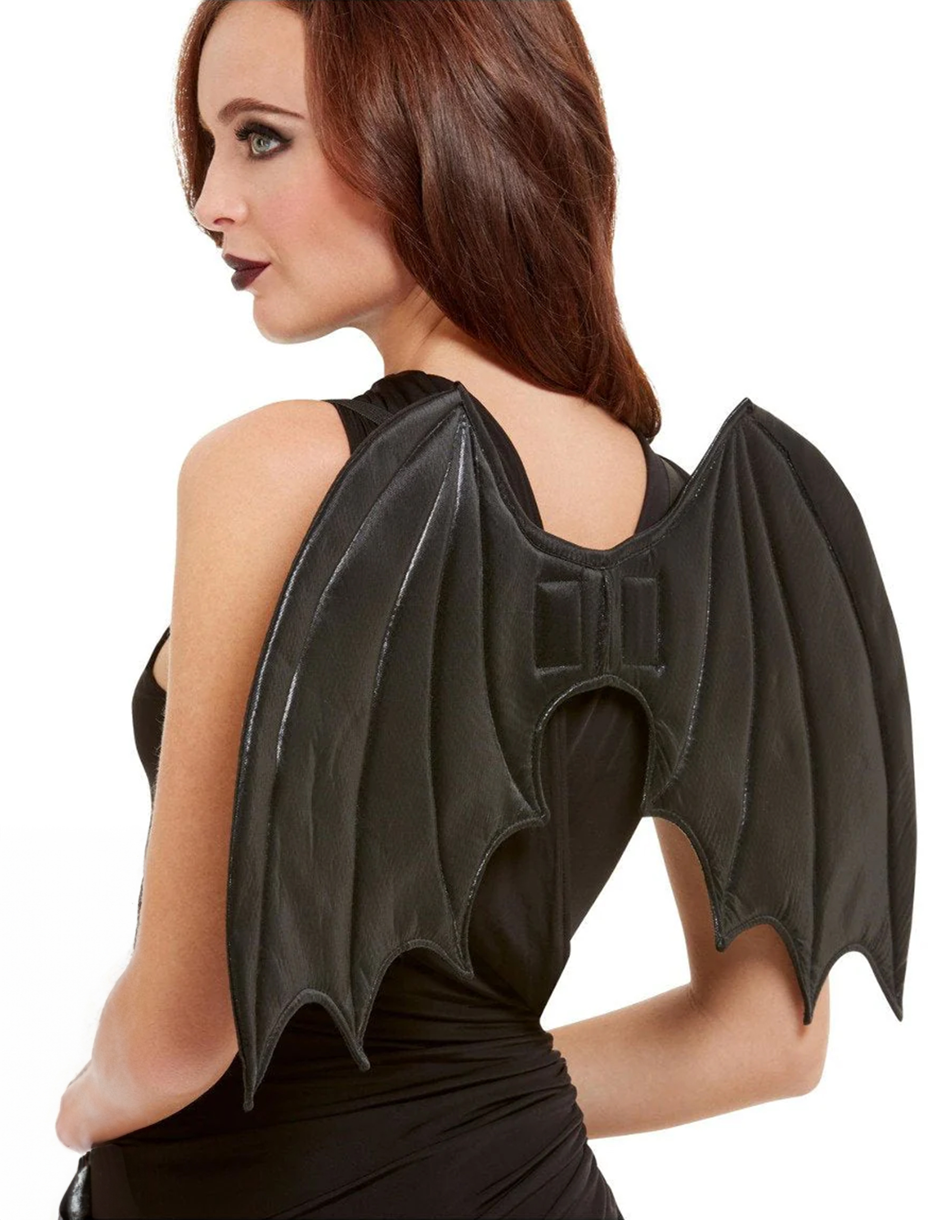 Ailes chauve souris matelassées noires 50 cm adulte