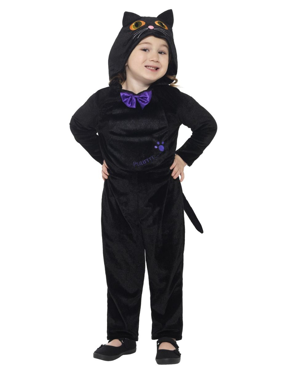 Déguisement chat noir velours enfant