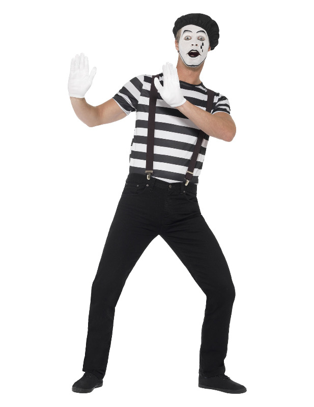 Déguisement mime avec maquillage homme