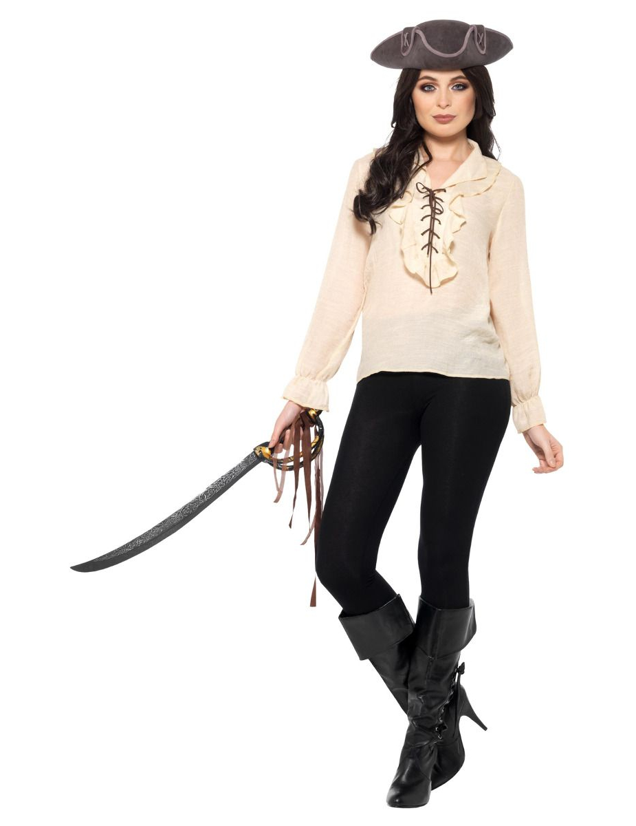 Chemise pirate écrue femme
