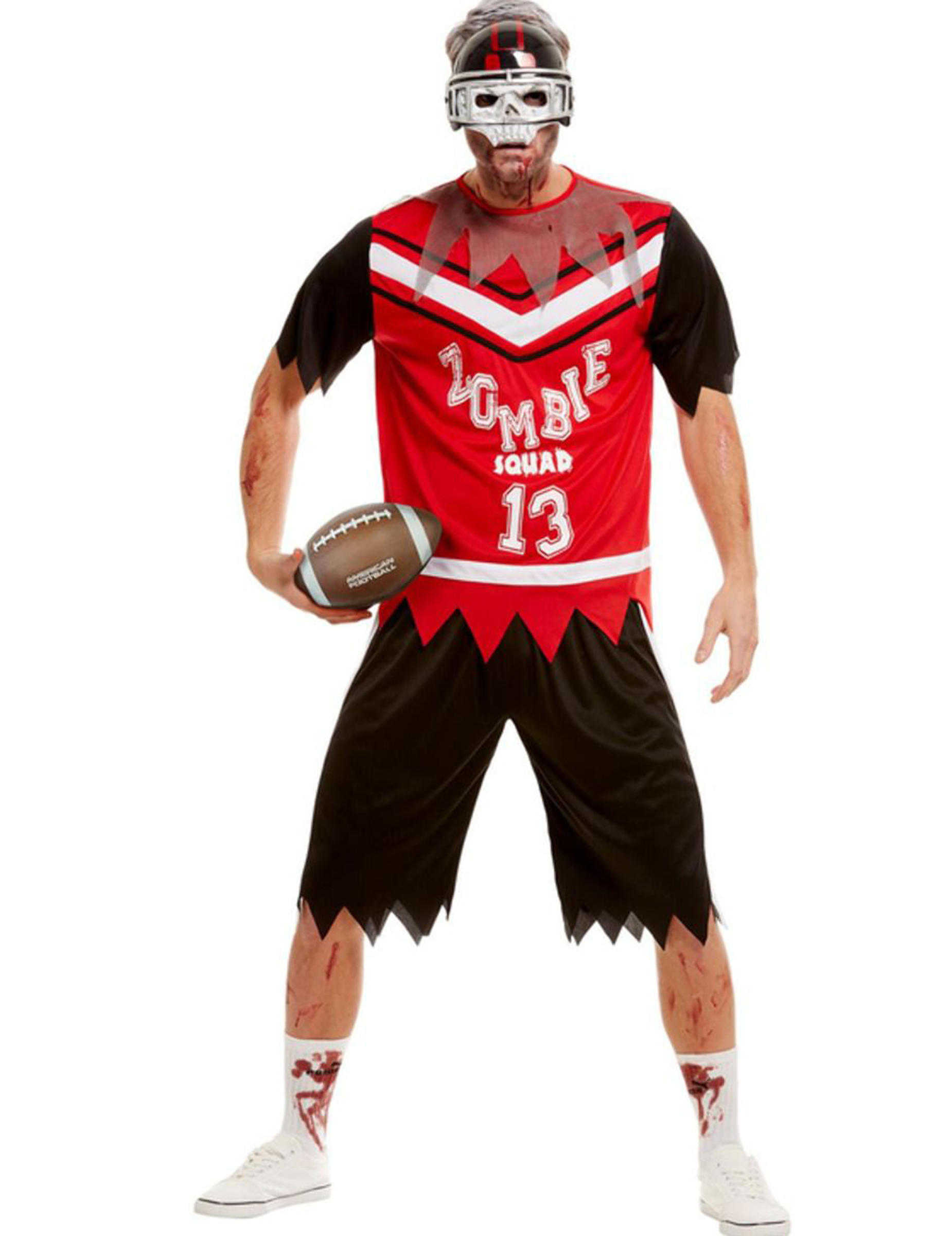 Déguisement footballeur américain zombie homme