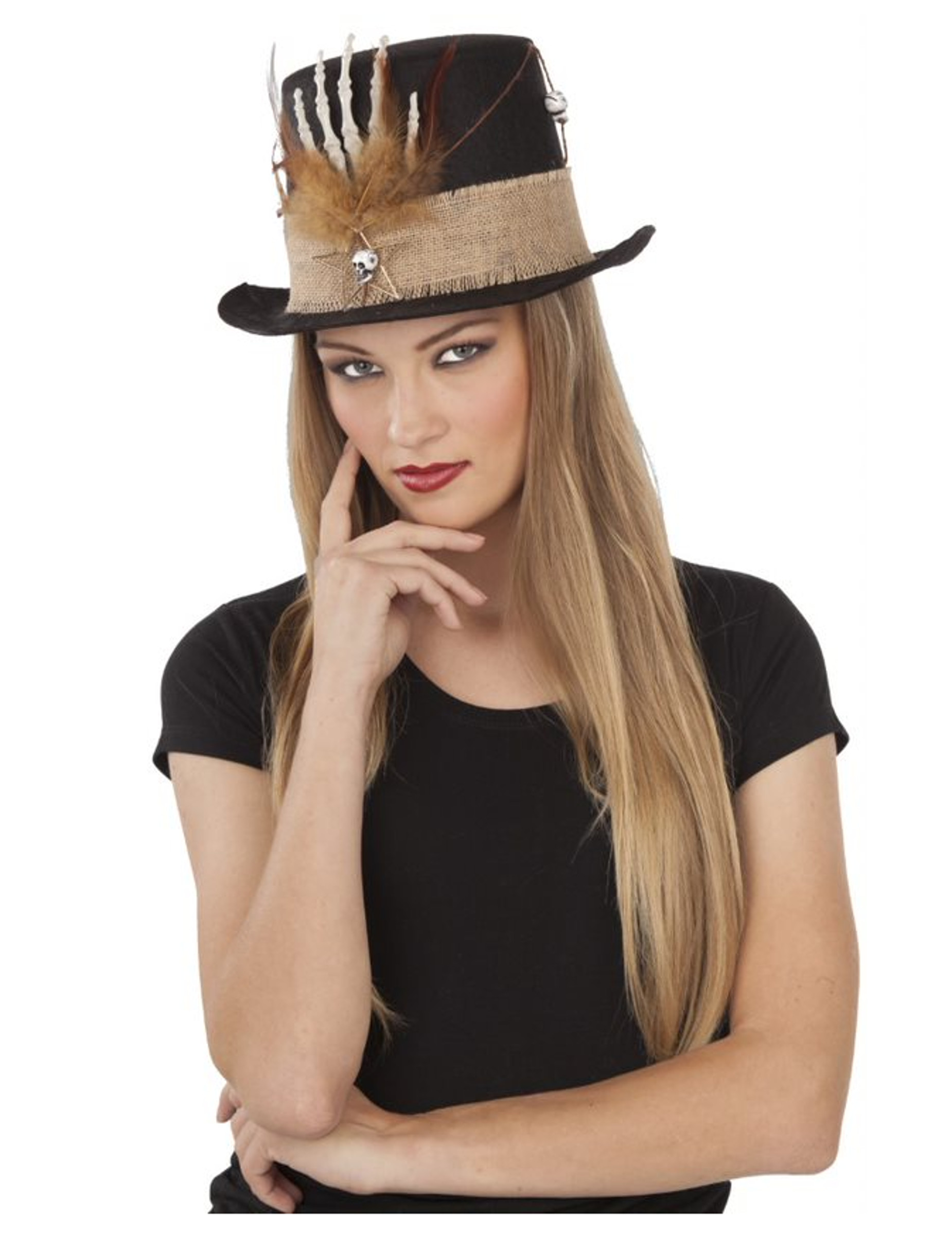 Chapeau main squelette 59 cm adulte