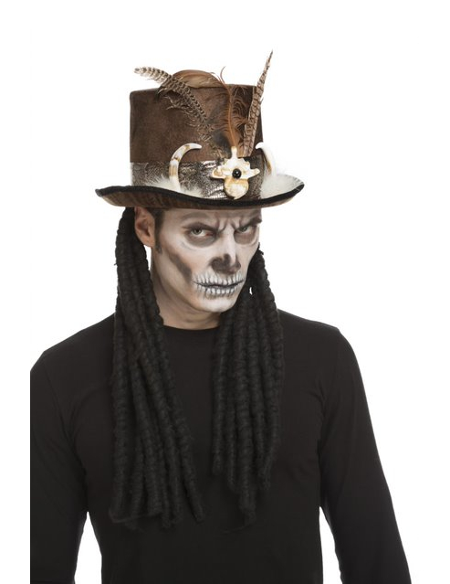 Chapeau sorcier vaudou 59 cm adulte