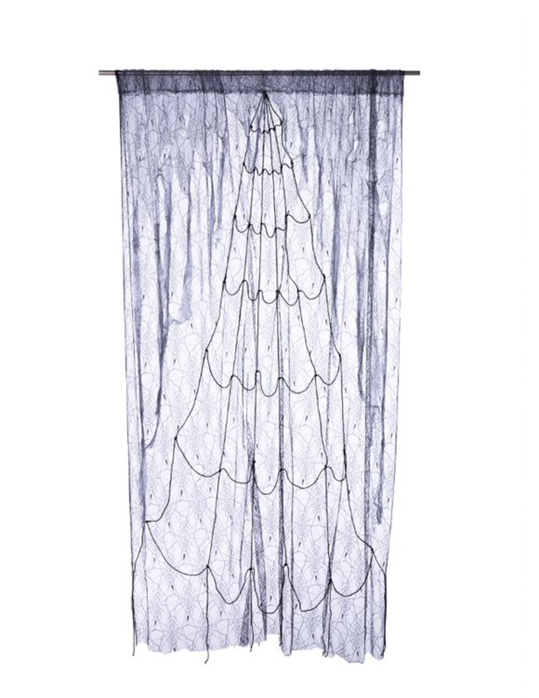 Toile d'araignée grise et noire 220 x 160 cm
