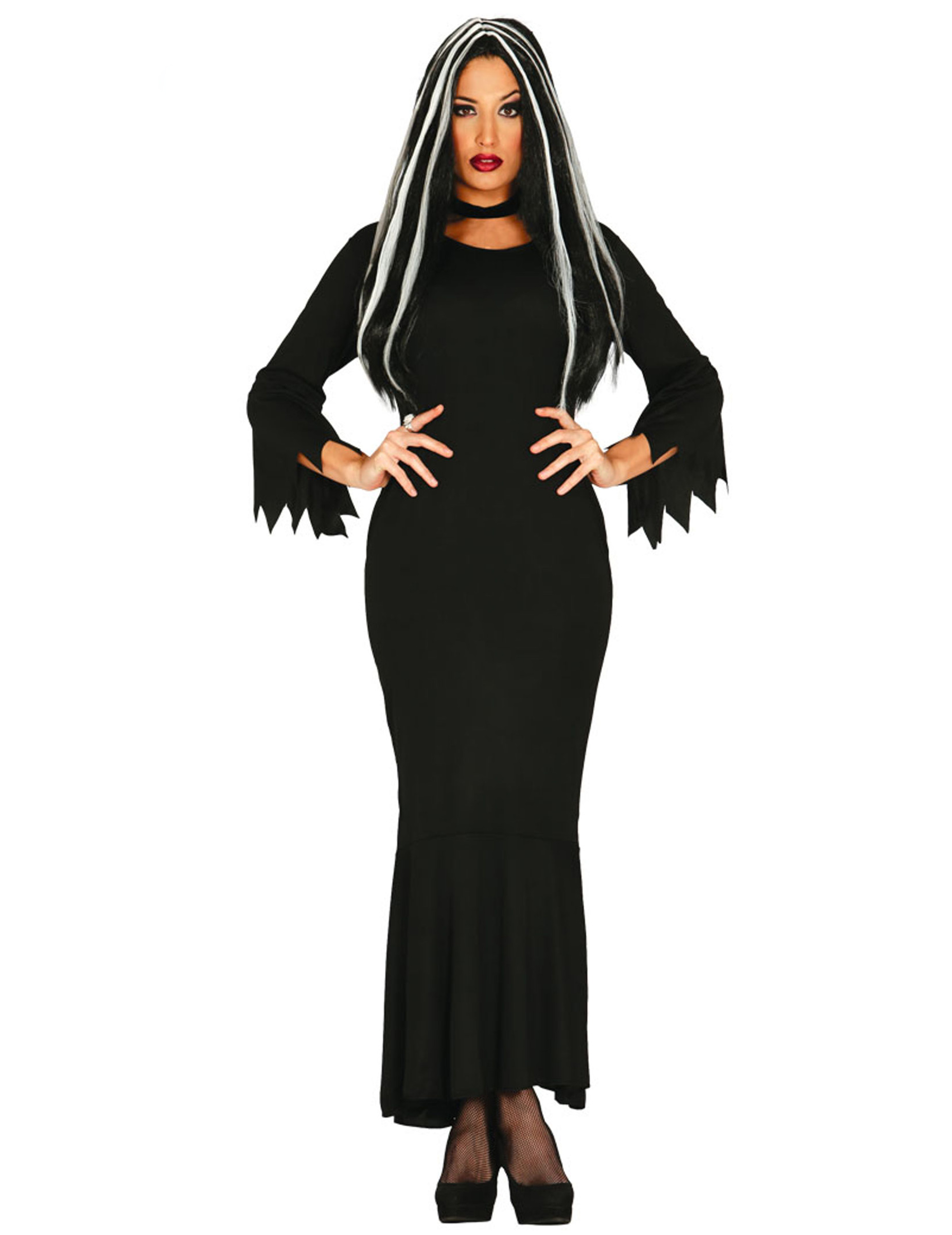 Déguisement dame lugubre grande taille femme