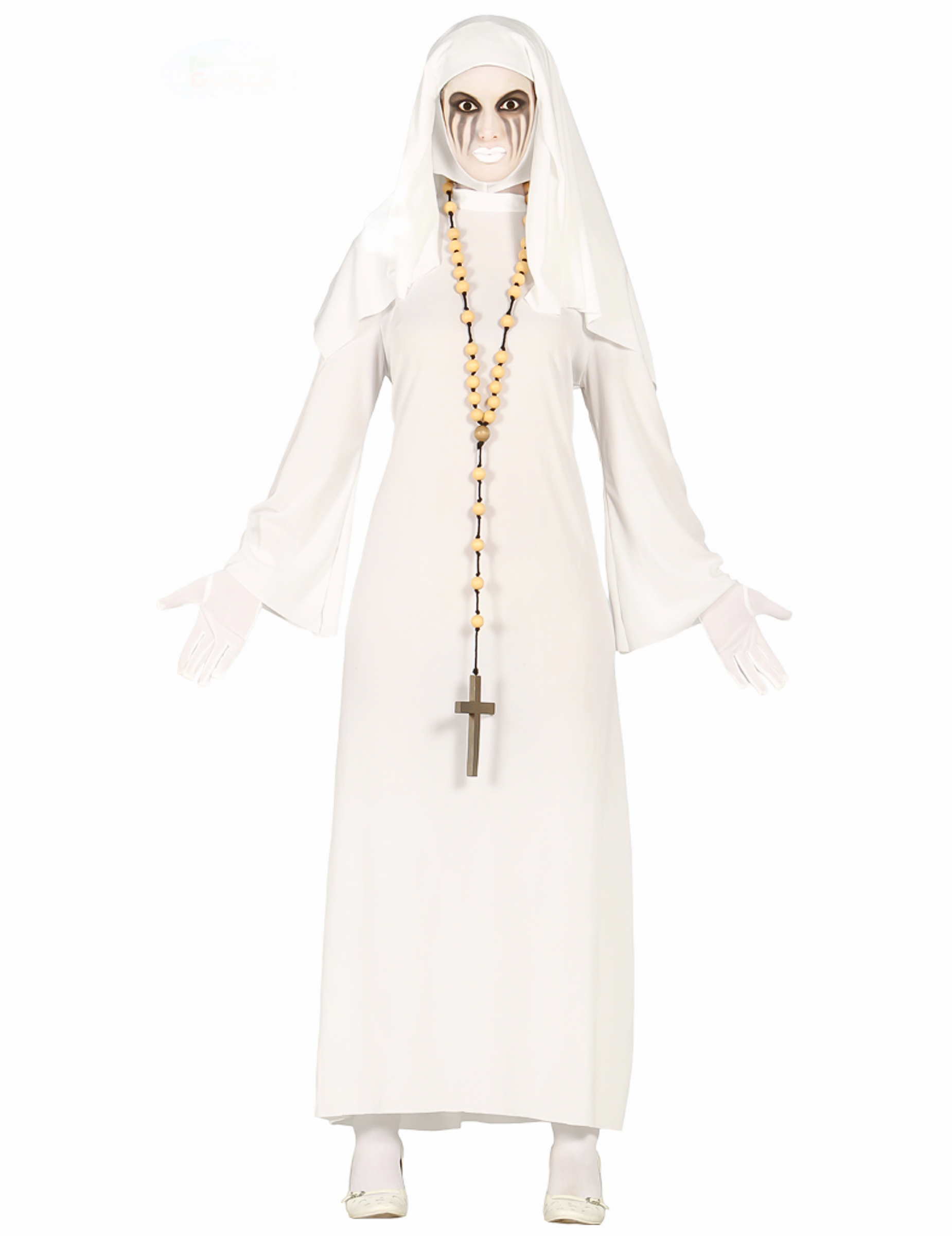 Déguisement nonne blanche fantôme femme