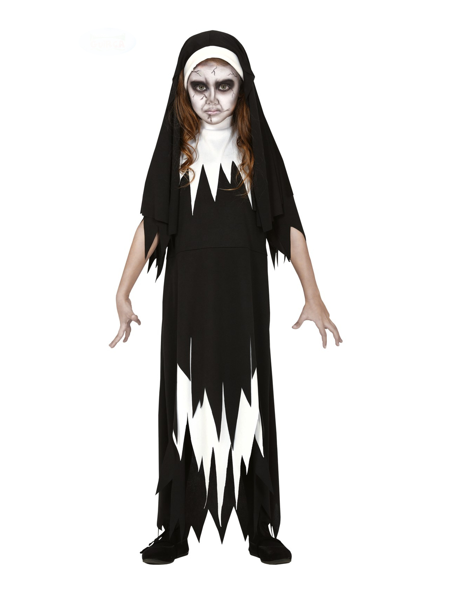 Déguisement zombie nonne fille
