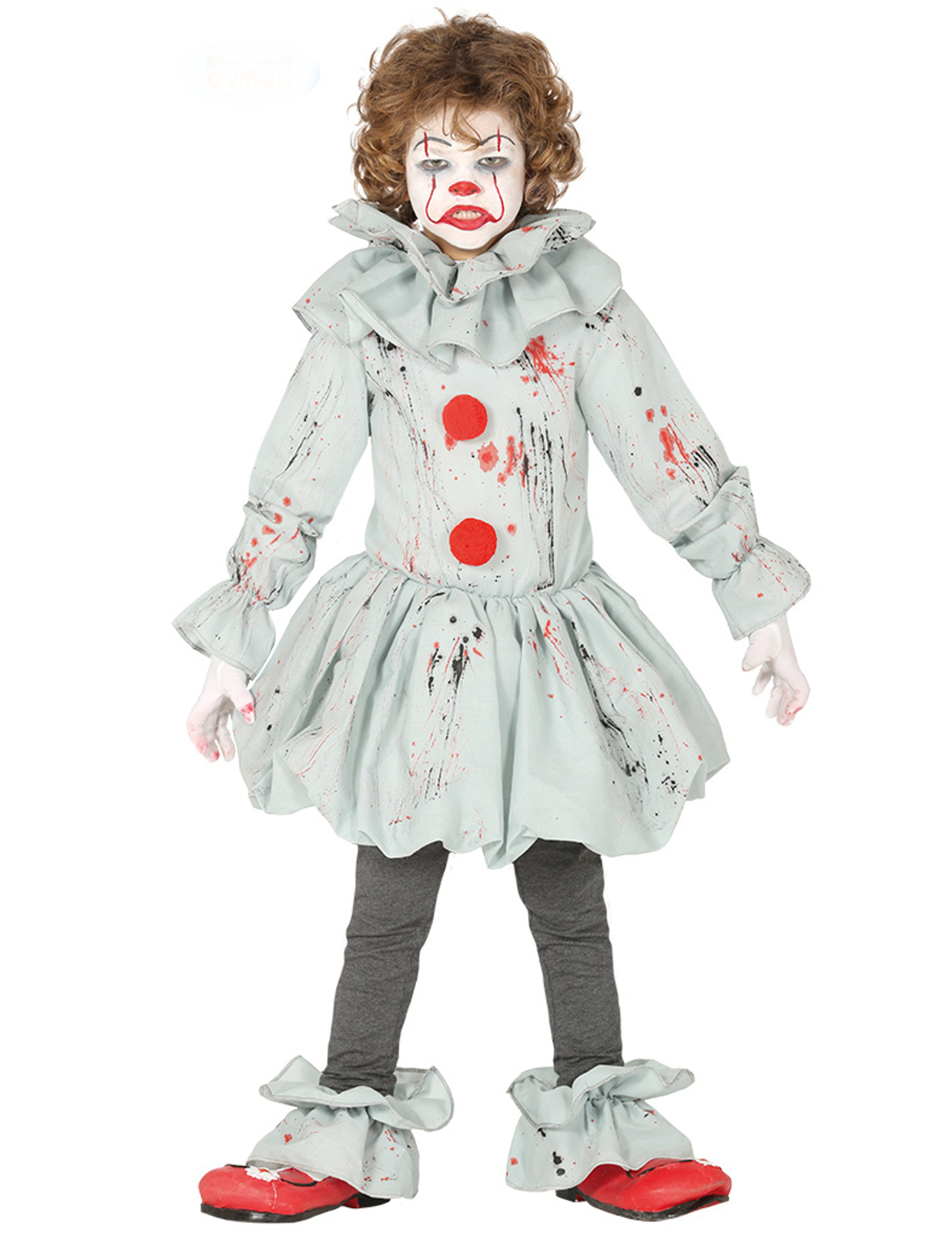 Déguisement clown assassin gris garçon