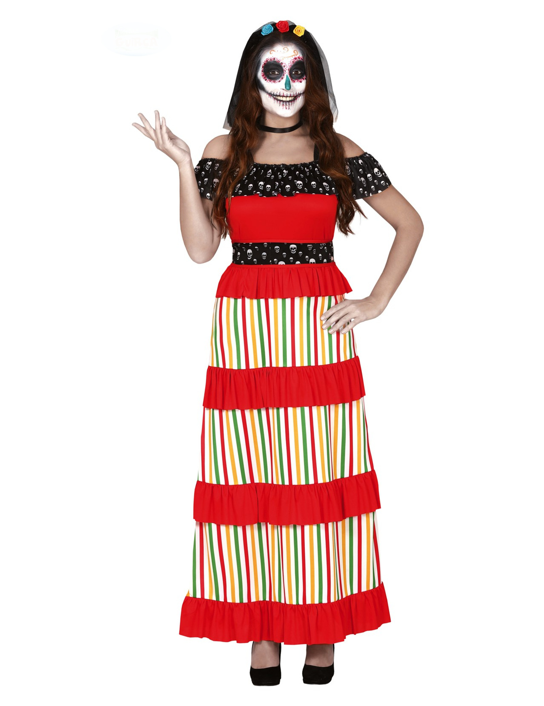 Déguisement mexicaine dia de los muertos femme