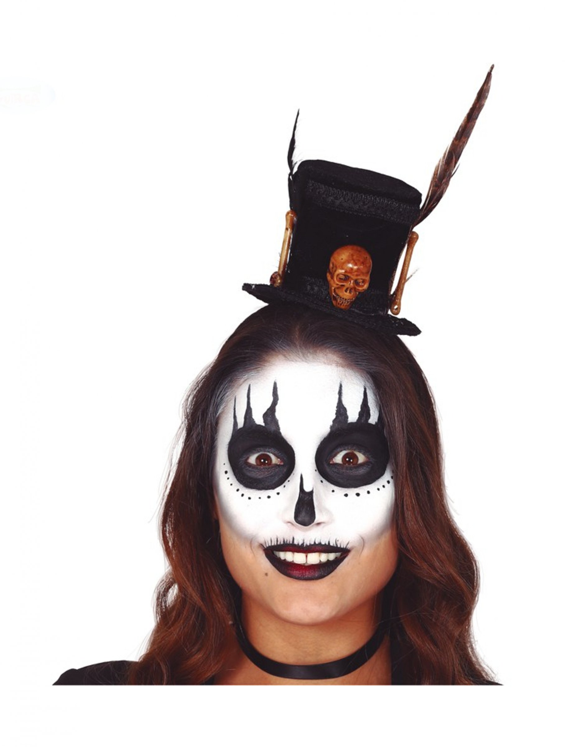 Mini chapeau haut de forme sorcier vaudou adulte