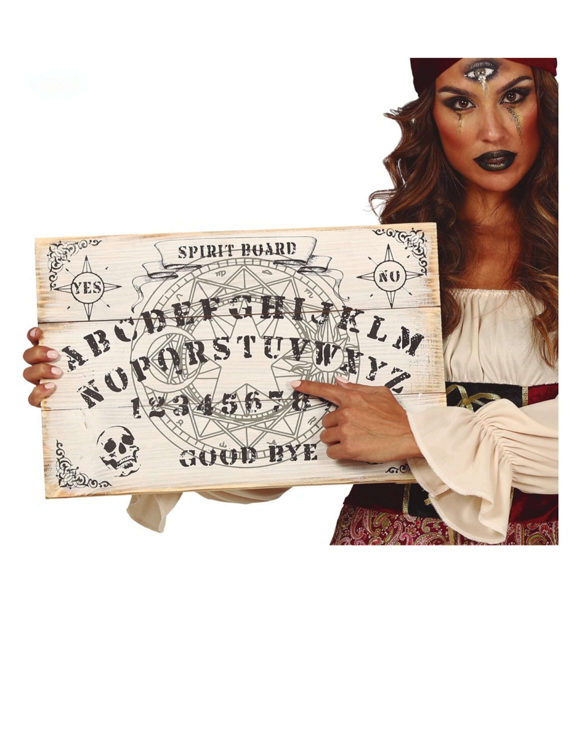 Tableau en bois ouija 48 x 32 cm