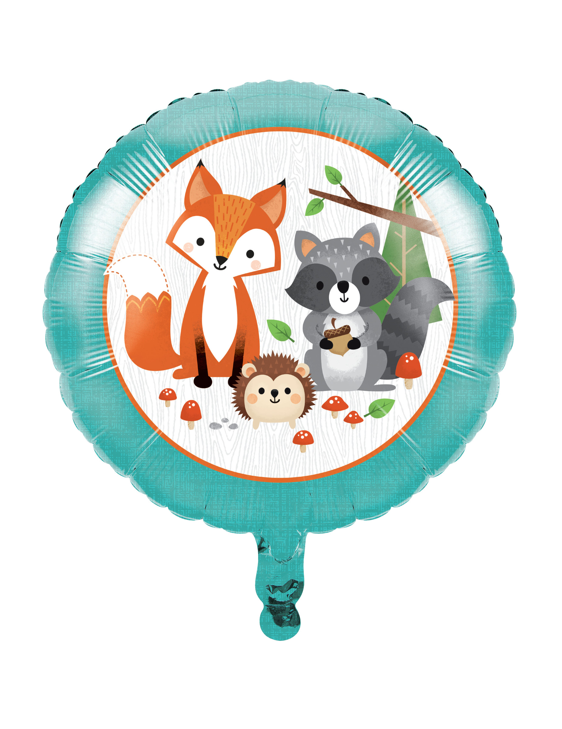 Ballon en aluminium animaux de la forêt 45 cm