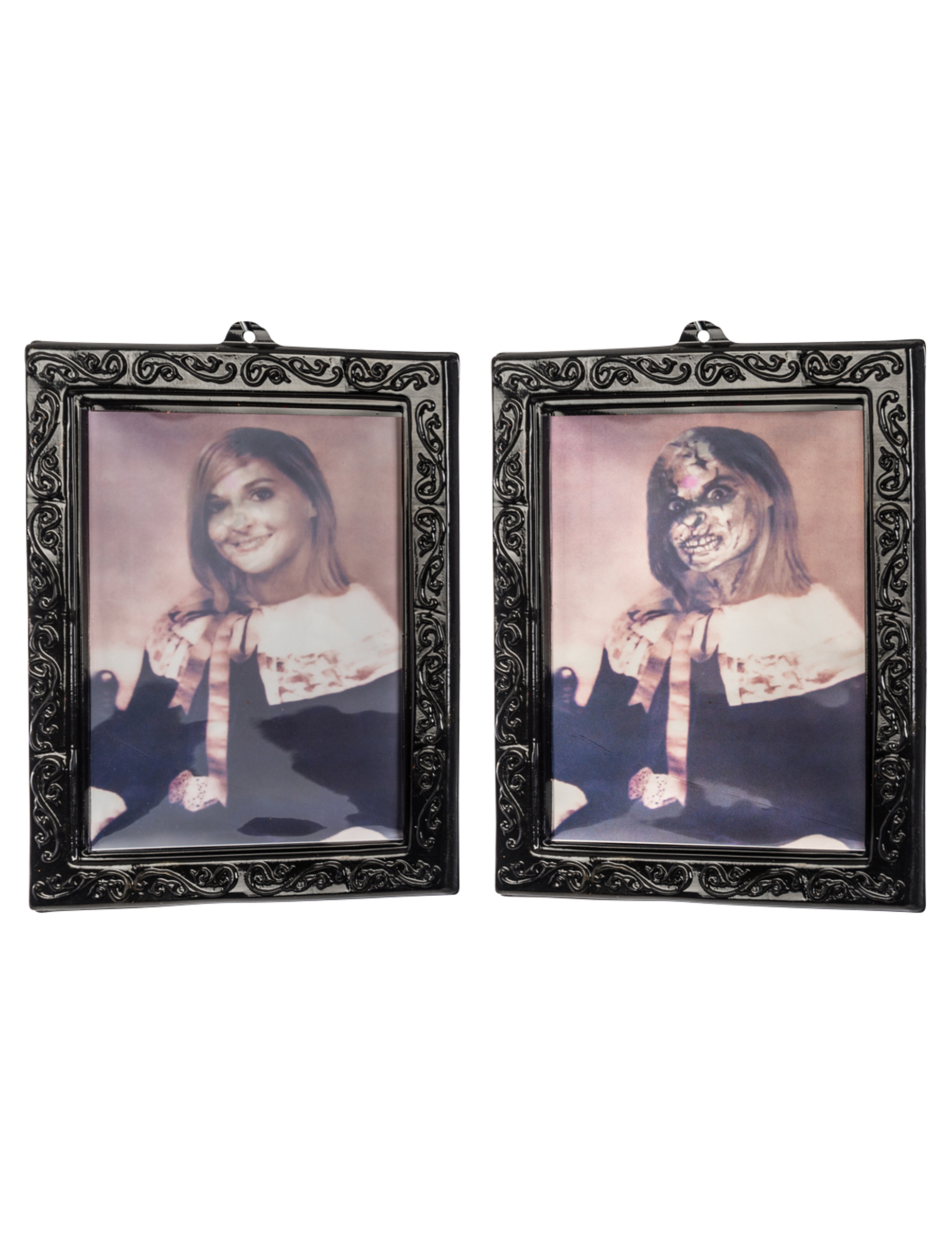 Tableau 3D jeune fille vintage 29 x 23 cm