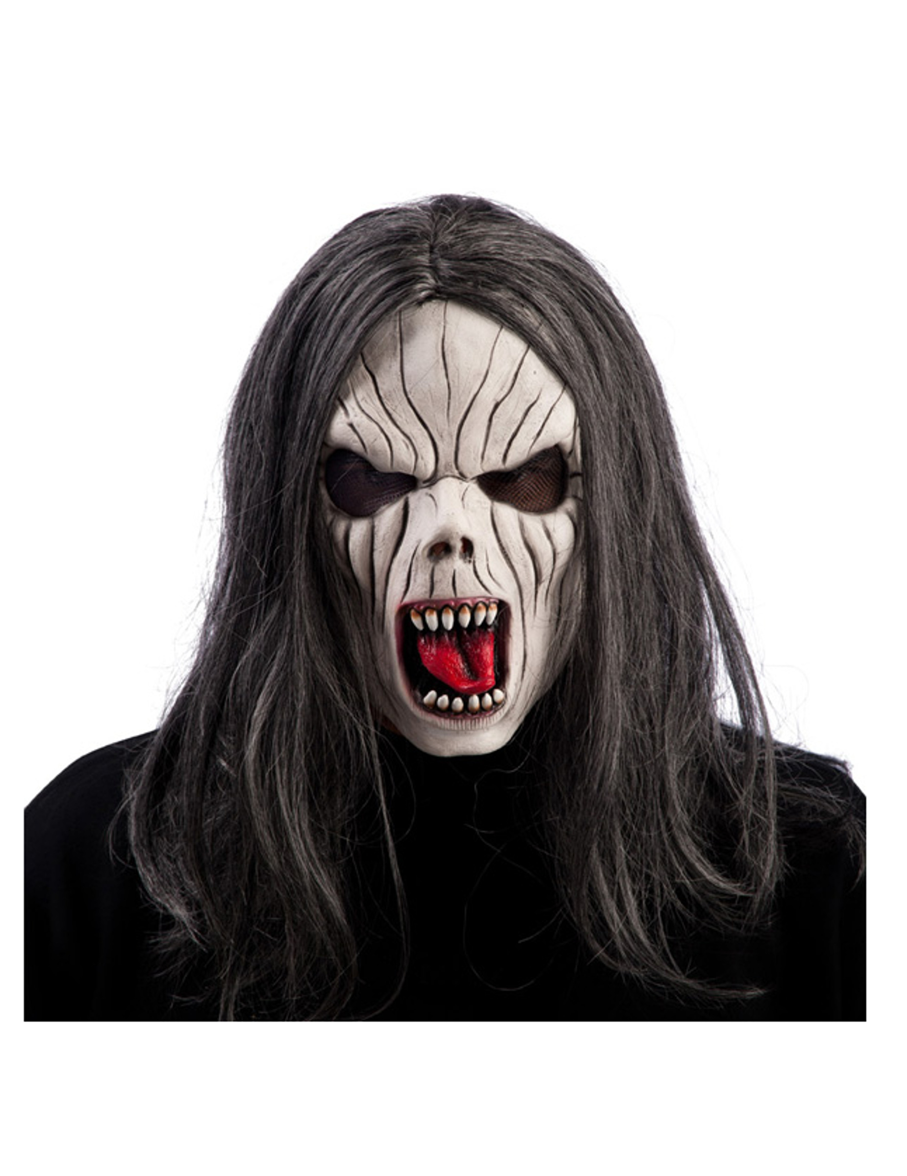 Masque vampire en latex avec cheveux adulte