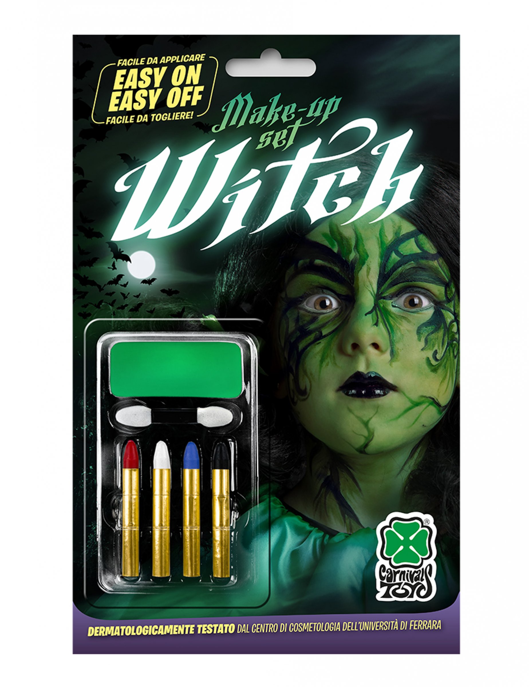 Kit maquillage Sorcière 4 x 2,80 g 2 ml
