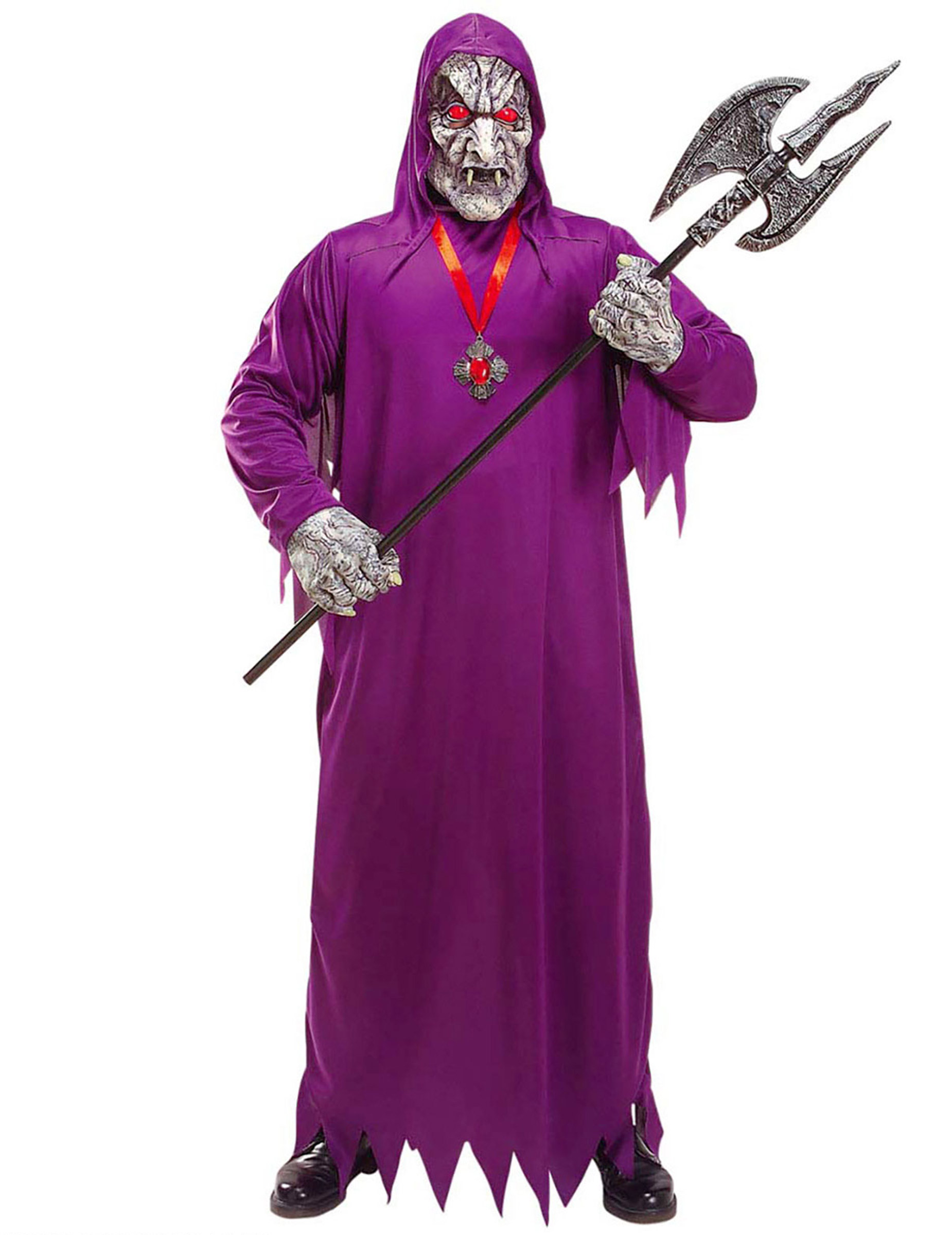 Déguisement zombie de la mort violet adulte