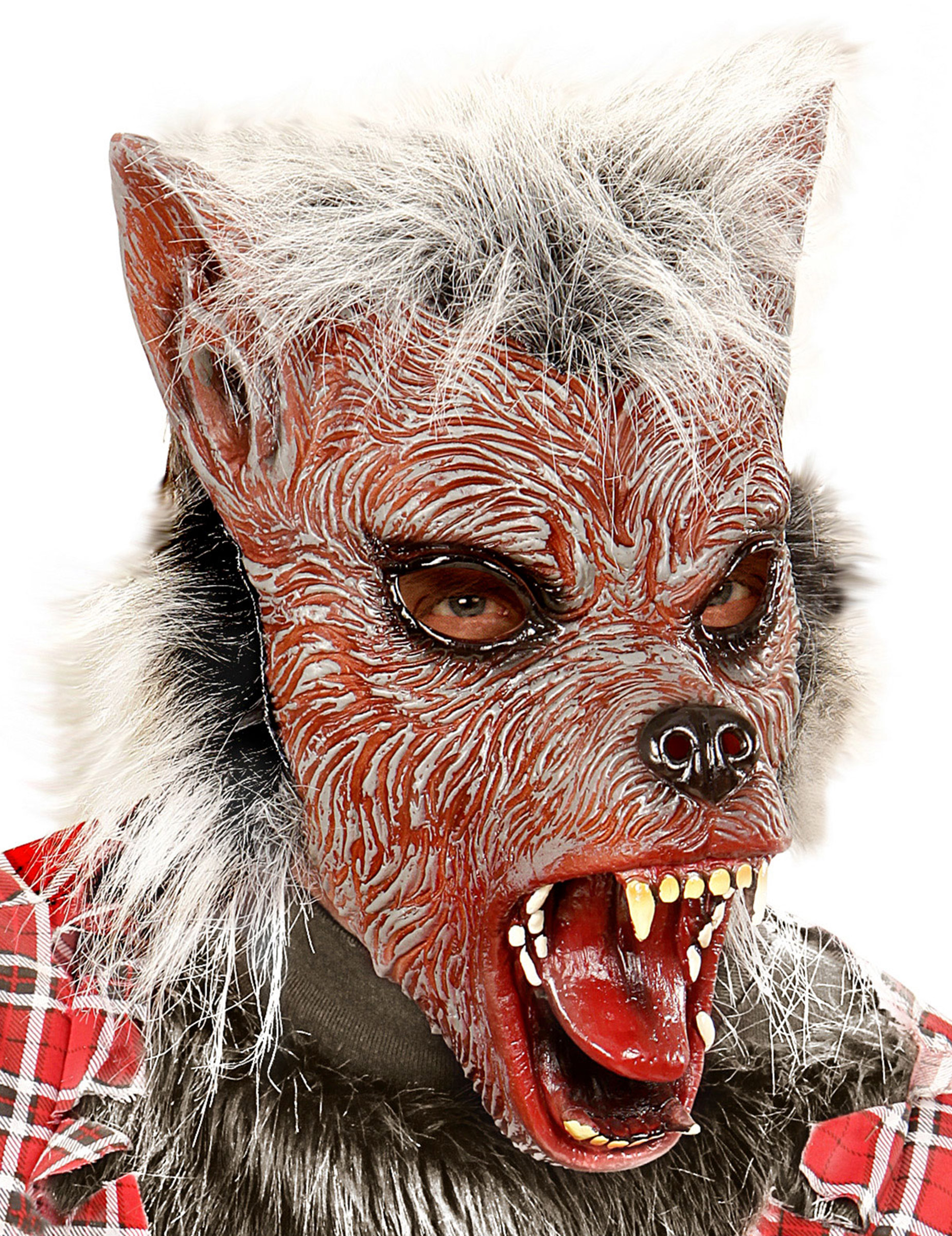 Masque loup-garou avec poils enfant