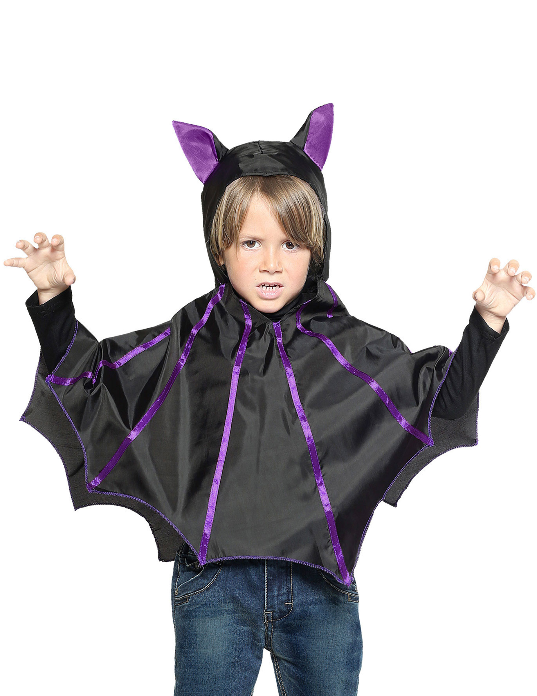Poncho chauve souris enfant