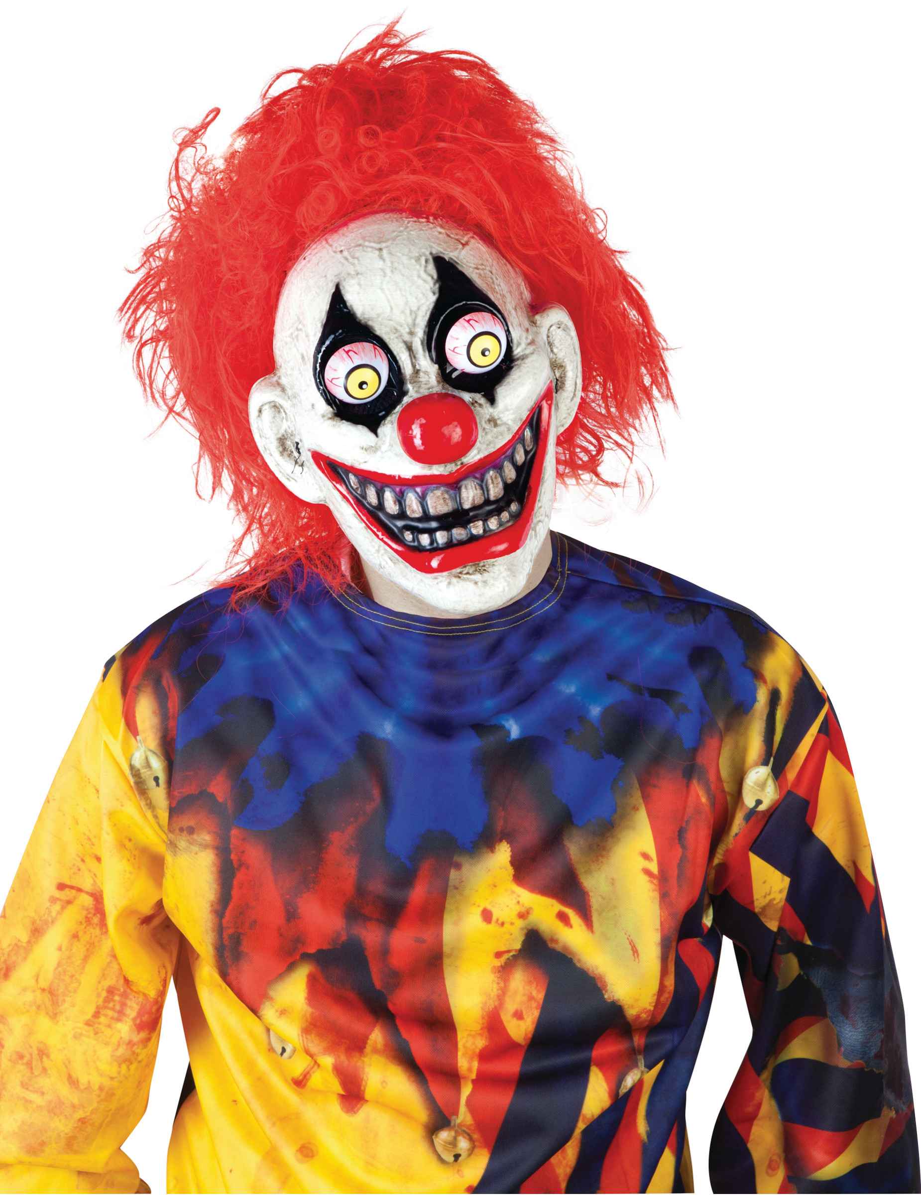Masque clown yeux exorbités adulte