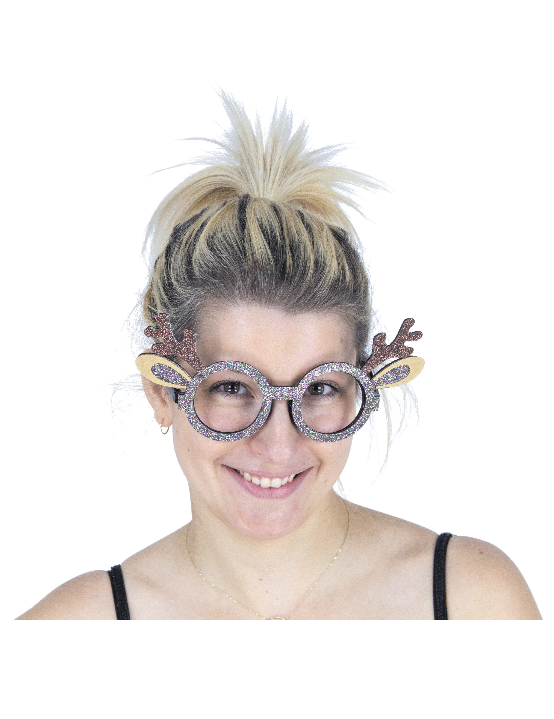 Lunettes renne pailleté adulte