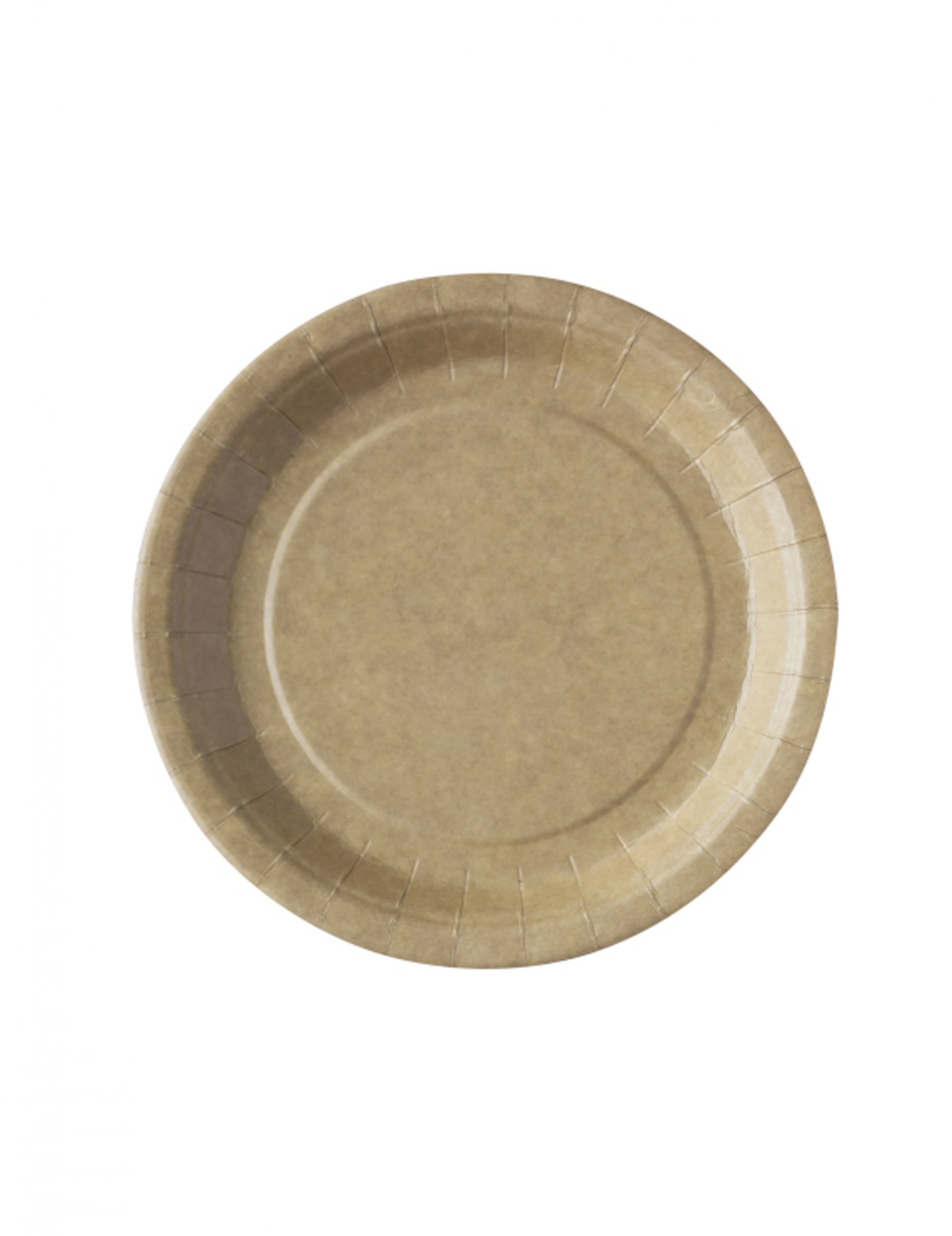 50 Petites assiettes en kraft 18 cm