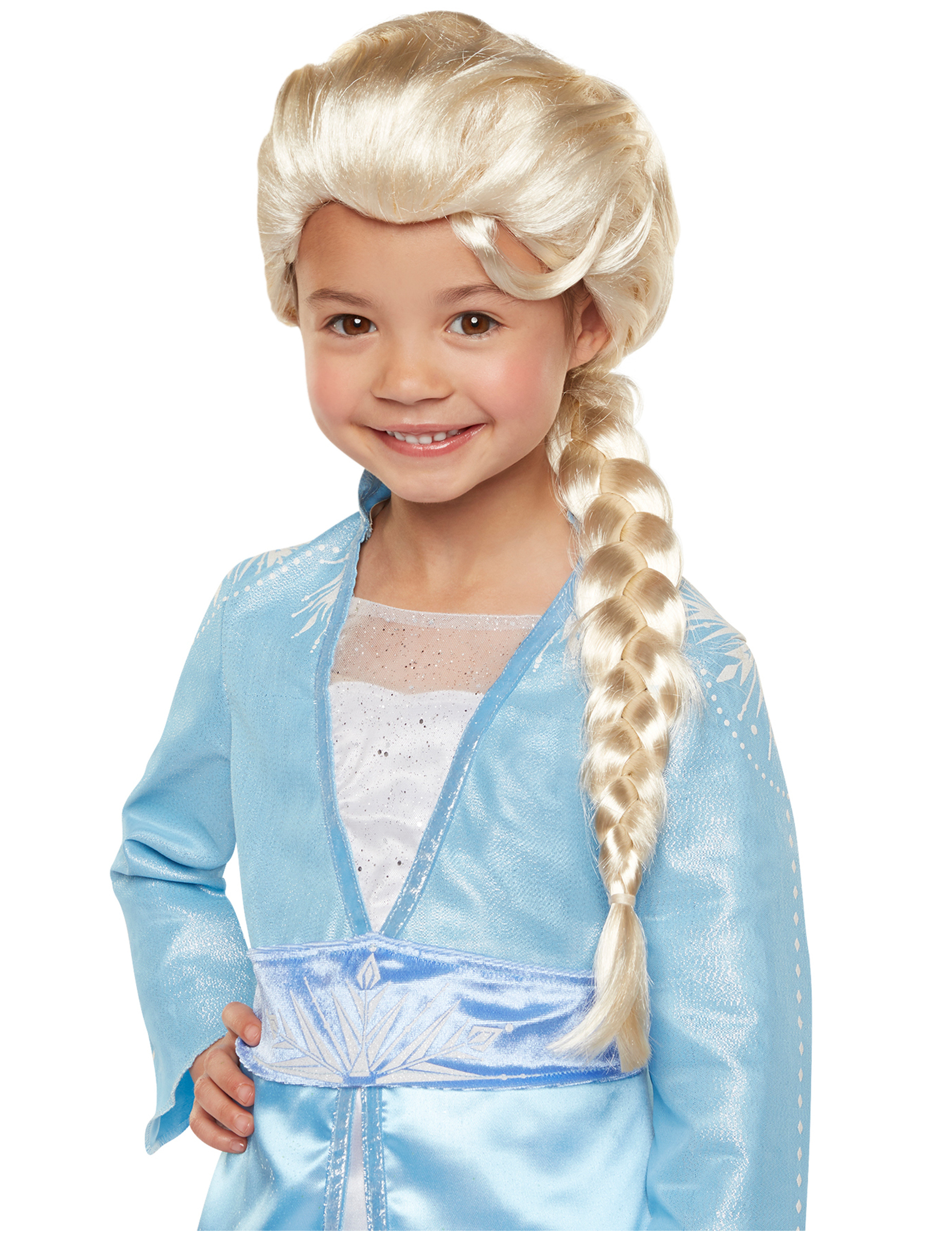 Perruque luxe Elsa La Reine des Neiges 2 fille