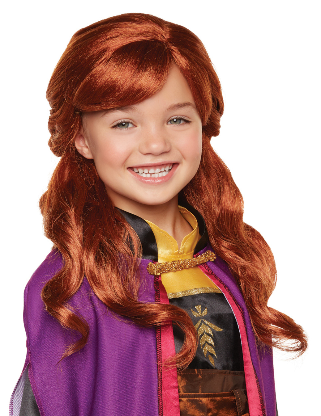 Perruque luxe Anna La Reine des neiges 2 fille