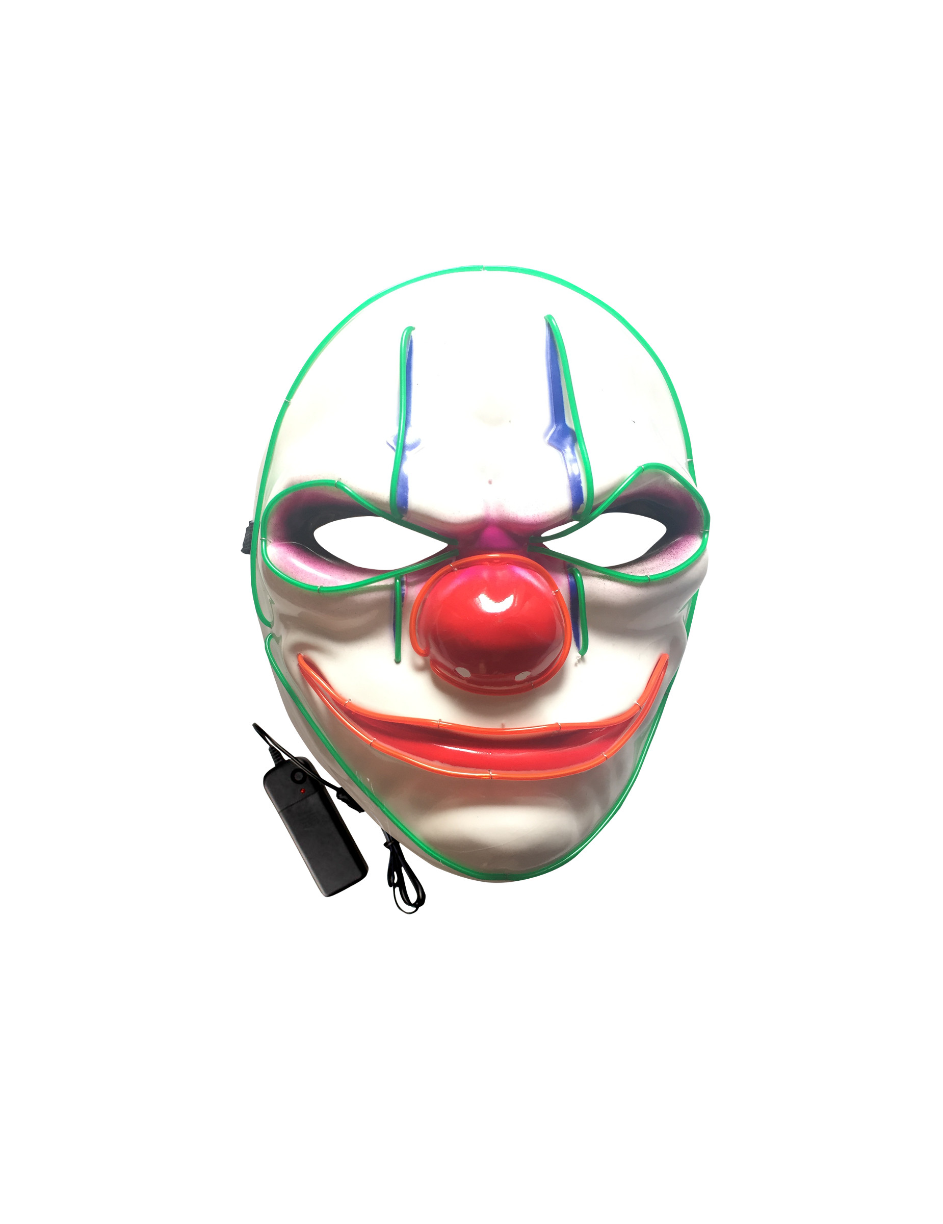 Masque luxe LED clown adulte