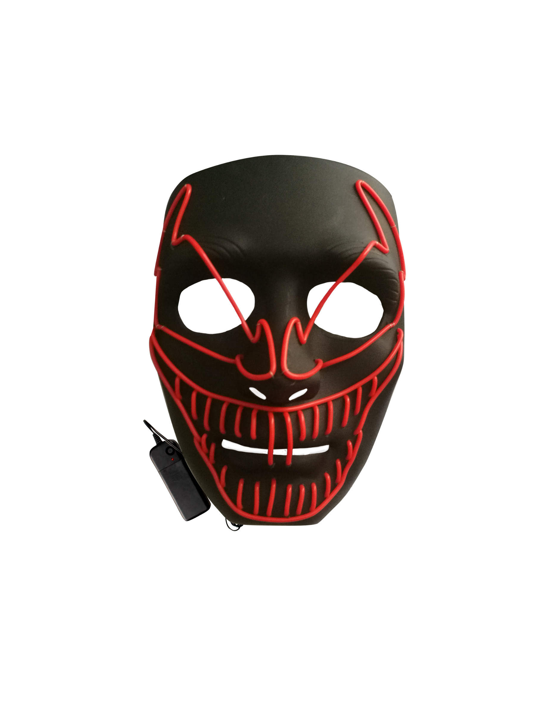 Masque luxe LED clown méchant adulte