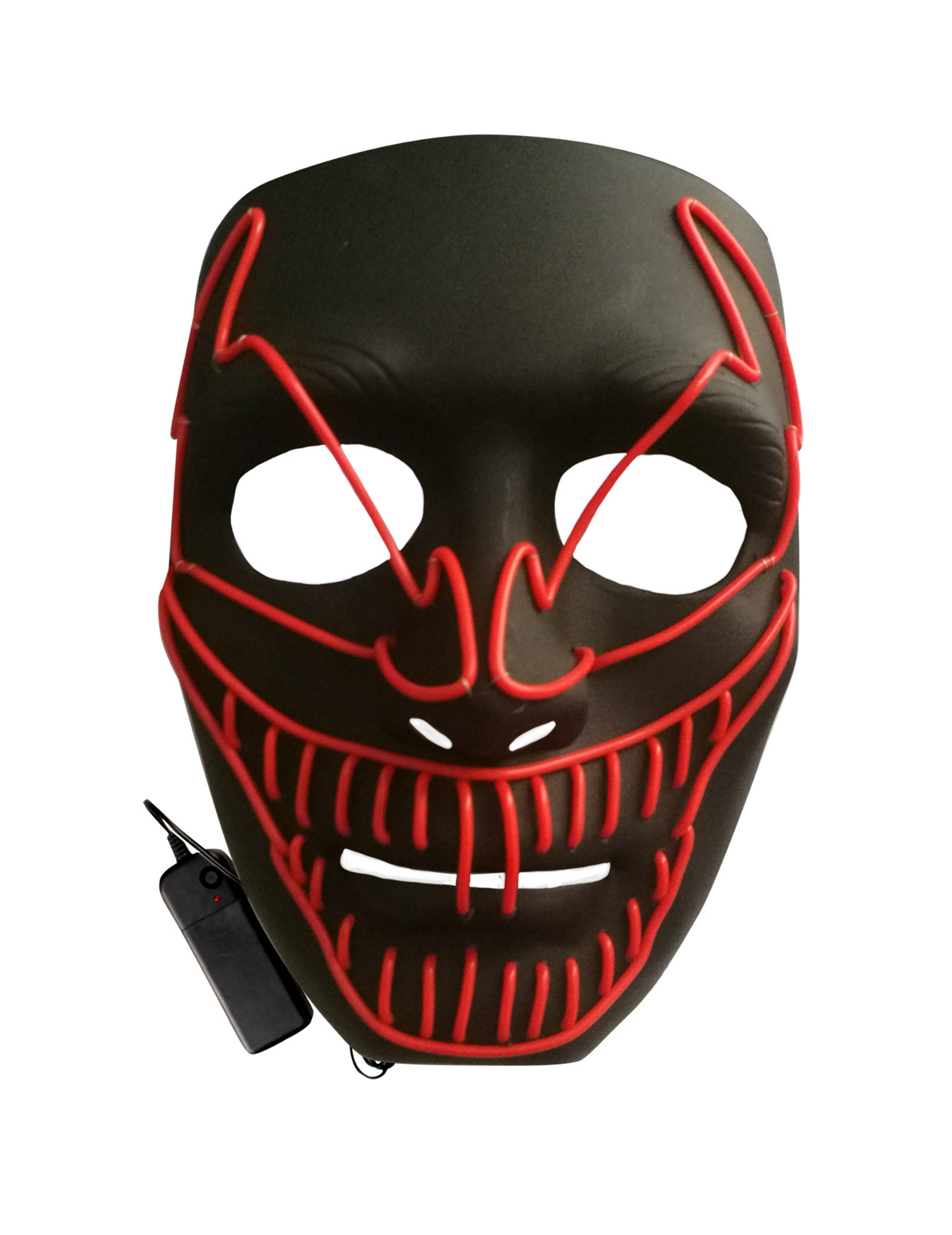 Masque luxe LED clown méchant adulte