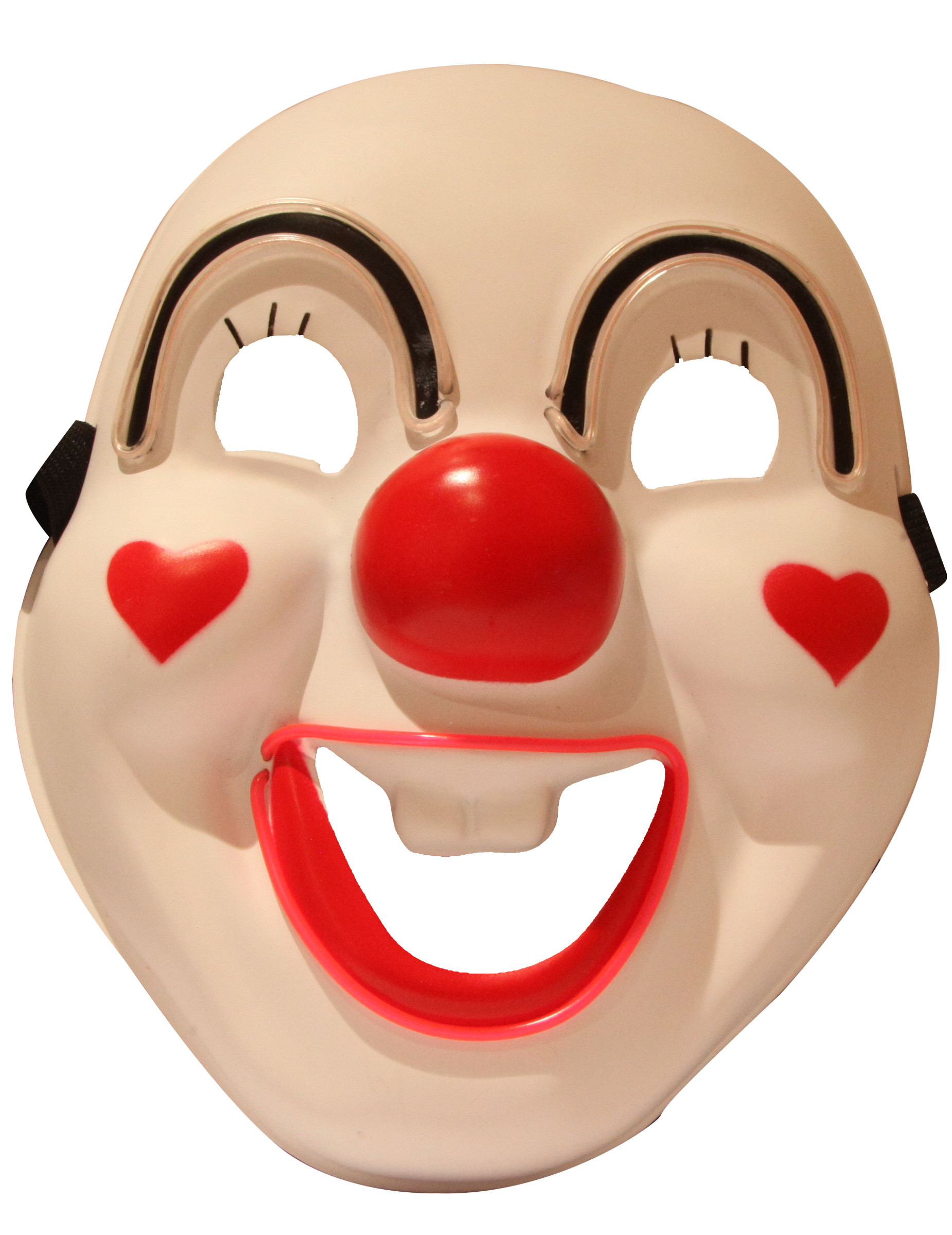 Masque luxe LED clown rigolo adulte