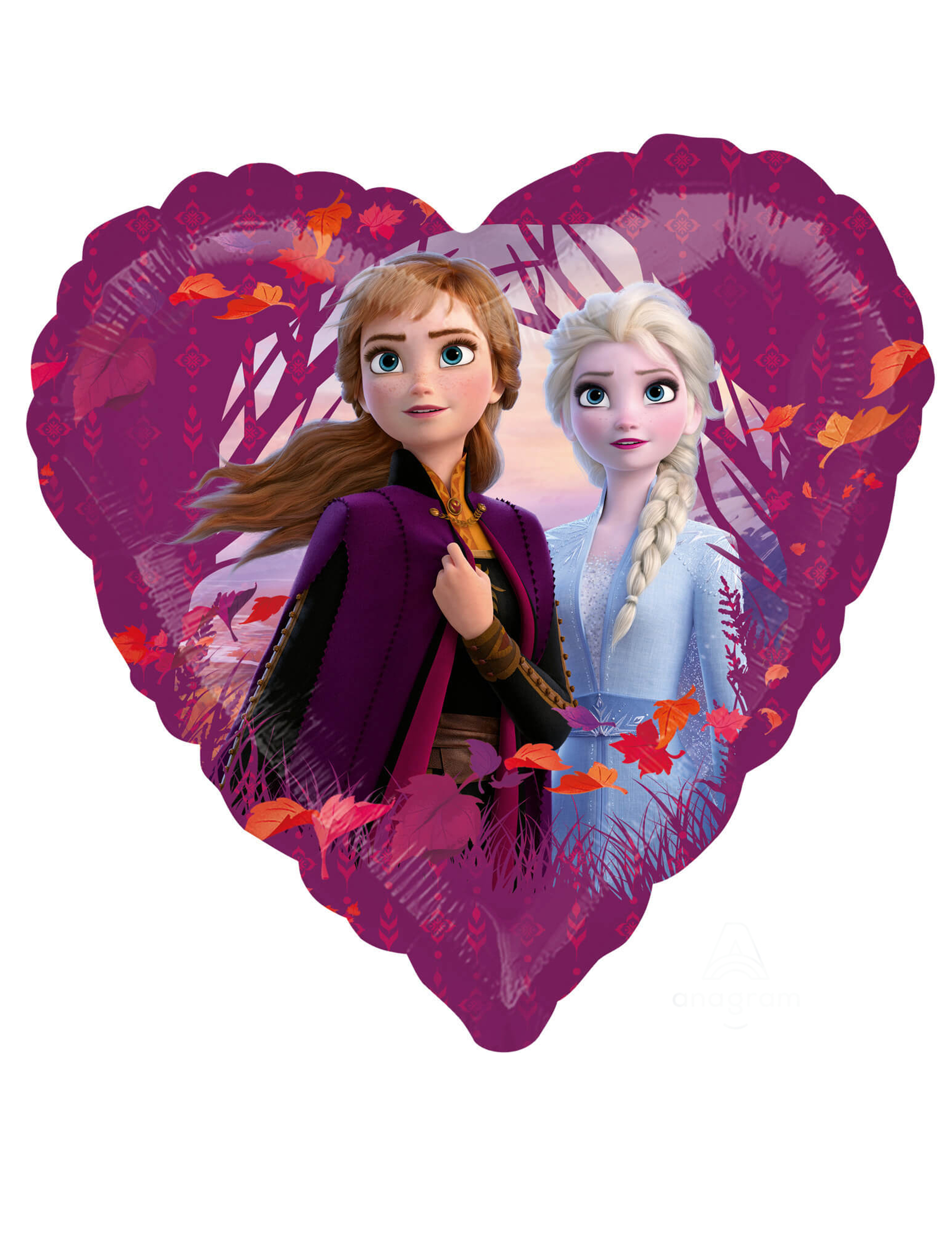 Ballon aluminium c ur La Reine des Neiges 2 43 cm