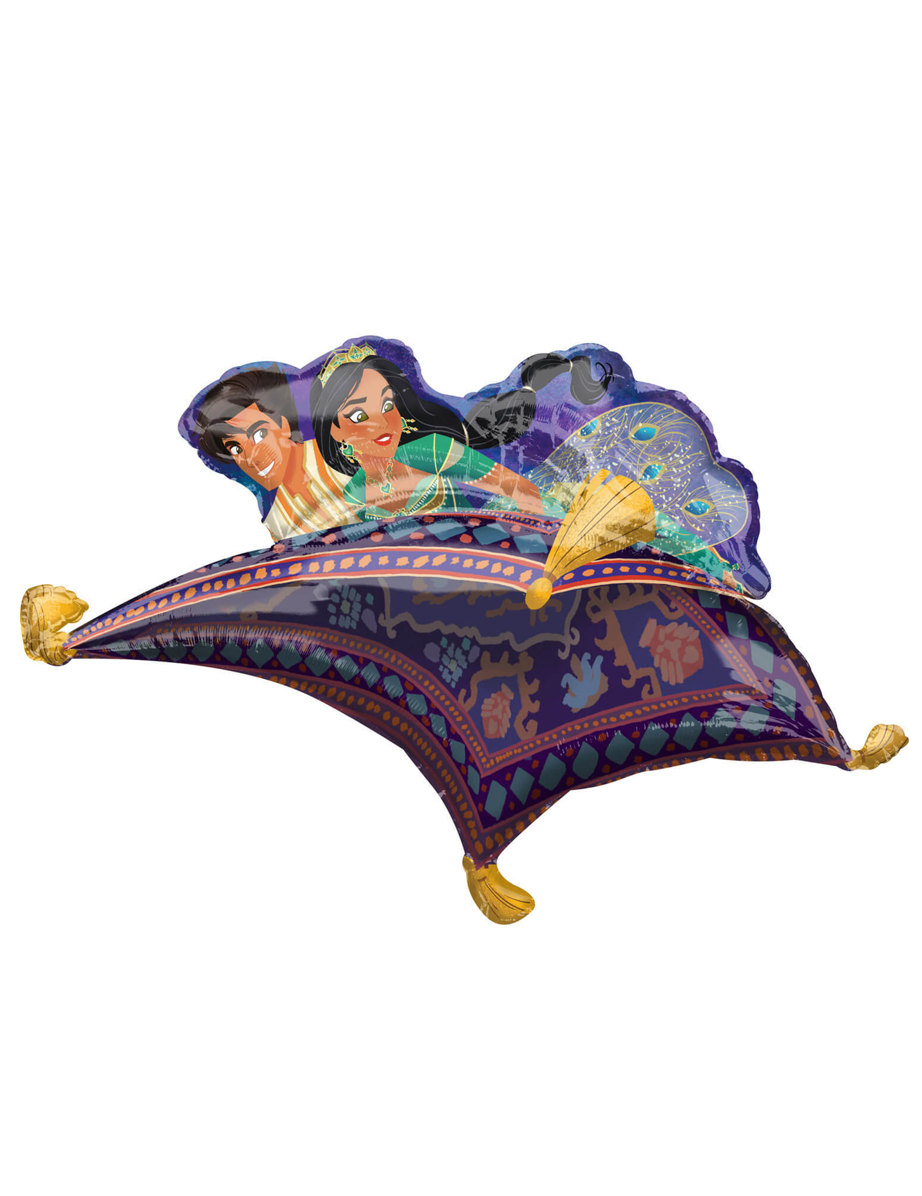Ballon aluminium recto verso Aladdin 106 x 63 cm