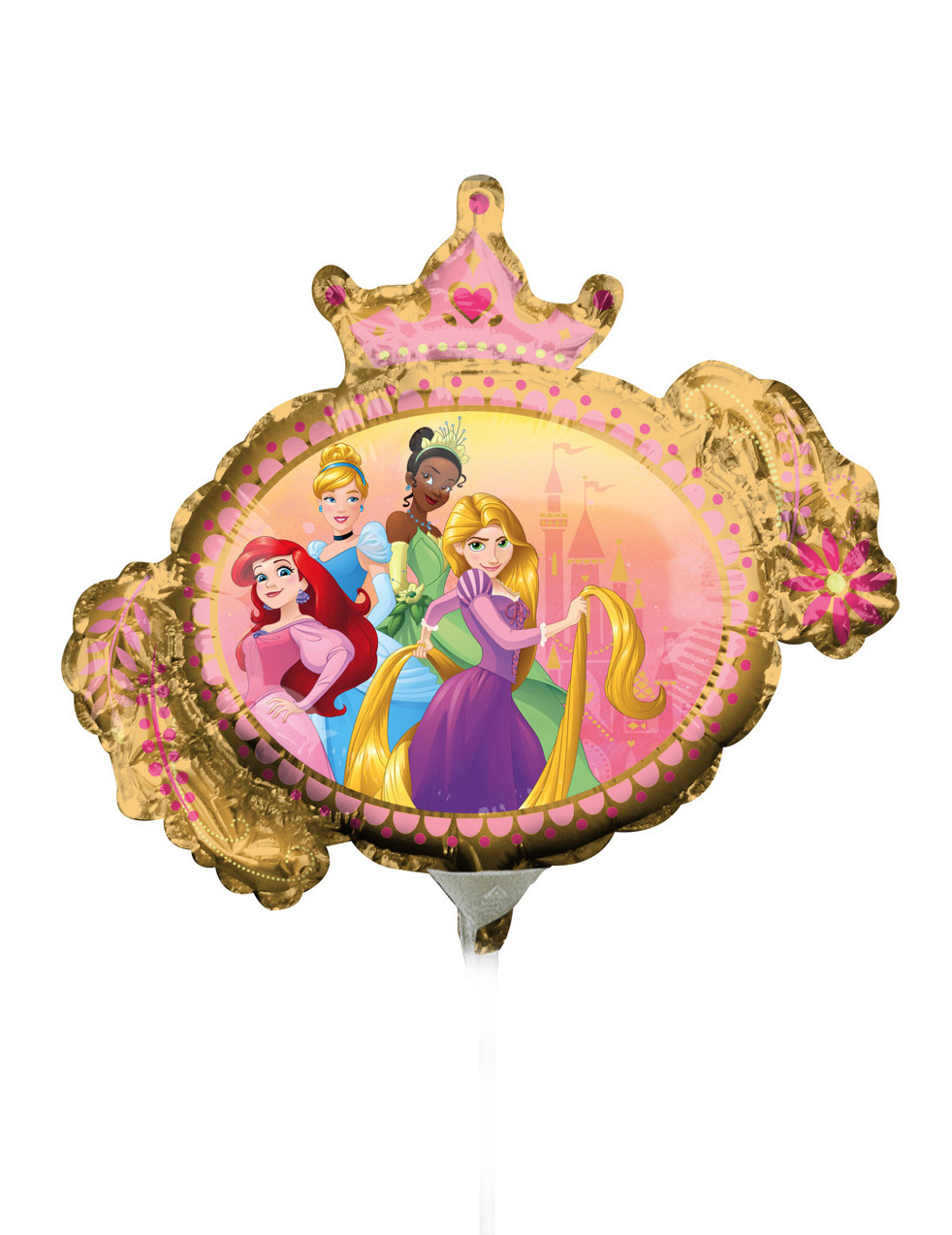 Petit ballon aluminium recto verso Princesses Disney 23 cm