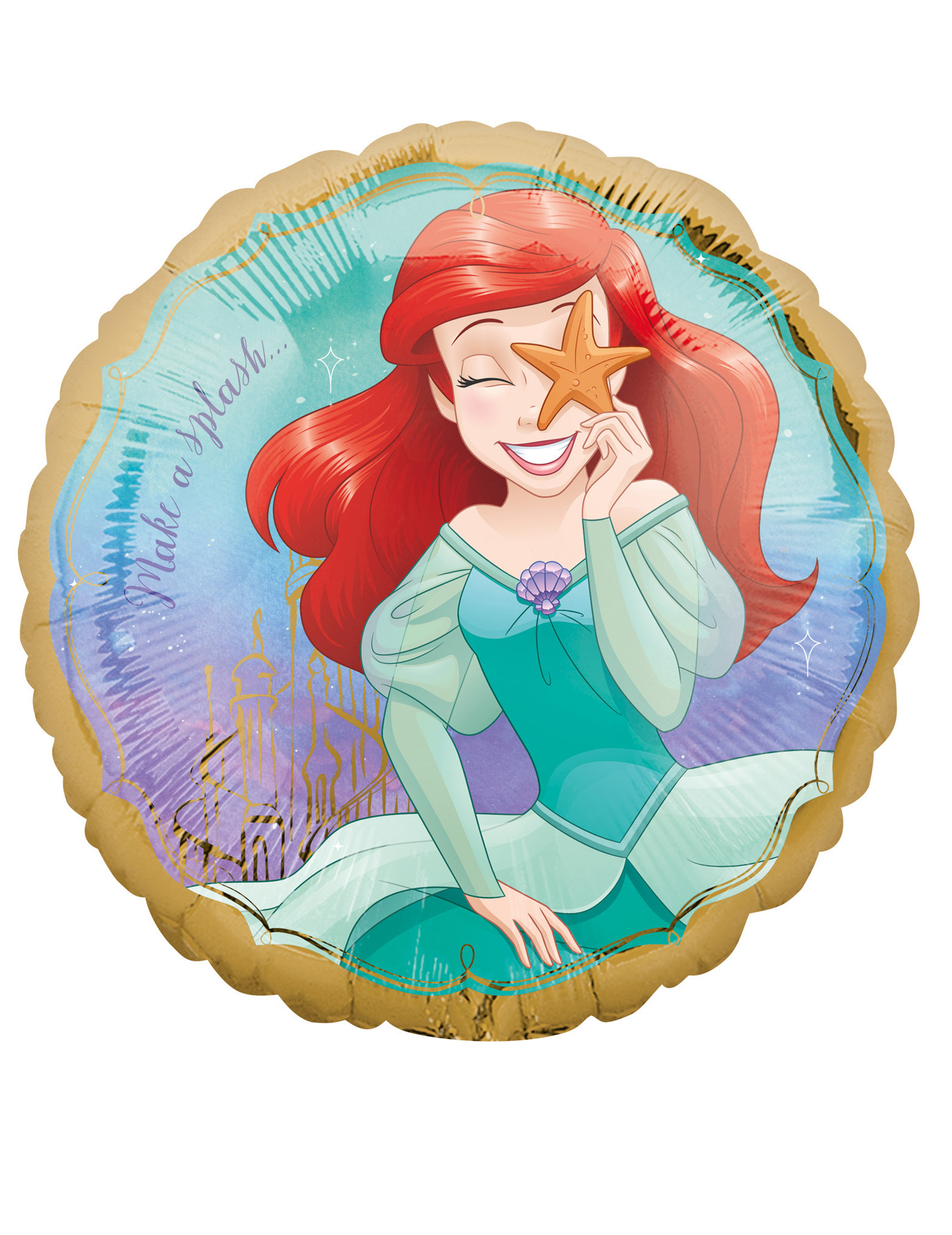 Ballon aluminium Ariel Disney 43 cm