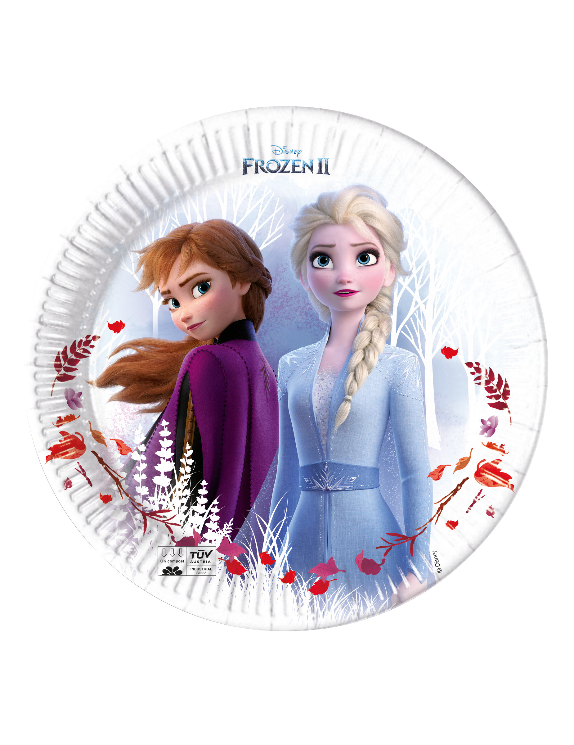 8 Assiettes en carton Frozen La Reine des Neiges 2 23 cm