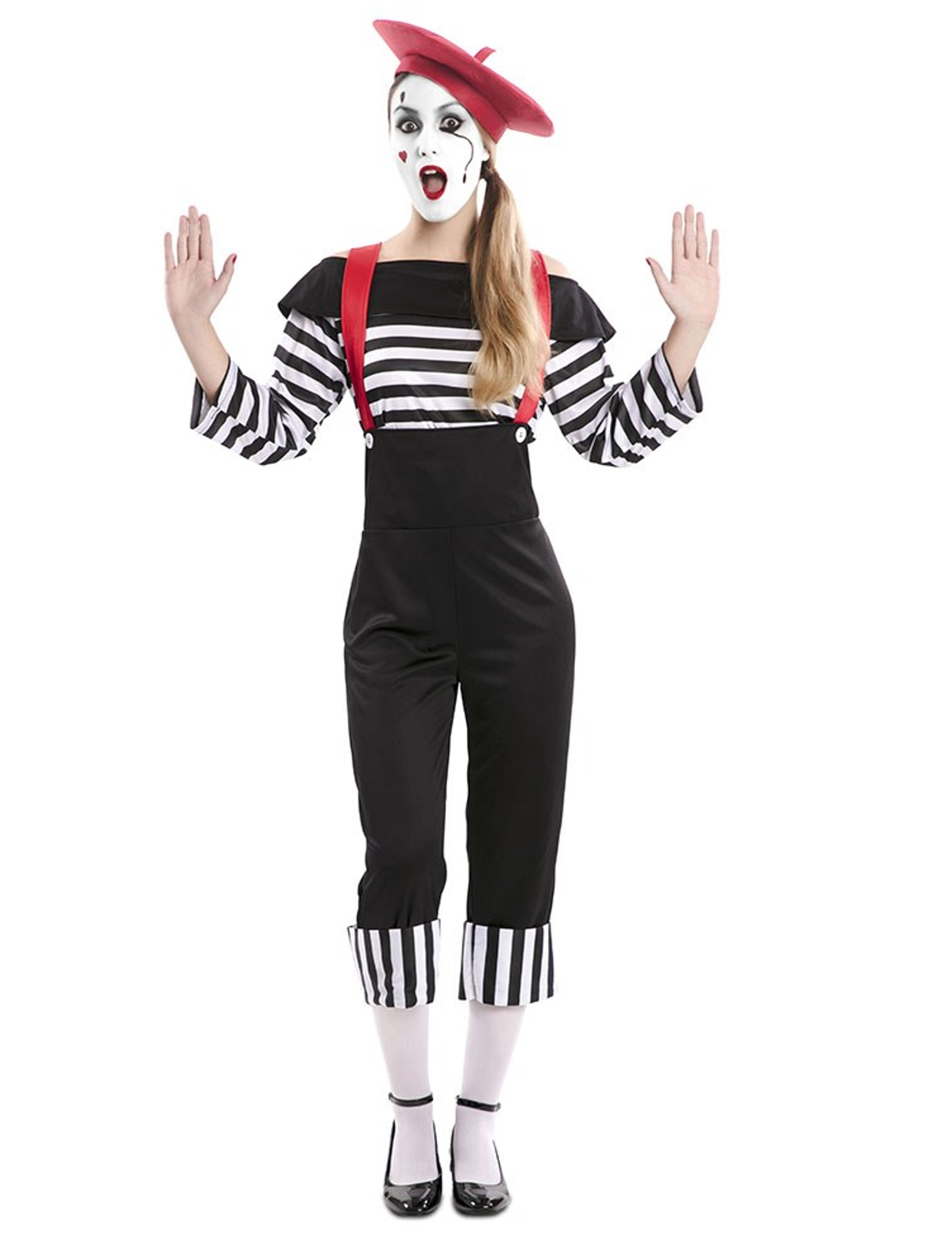 Déguisement mime pantalon femme