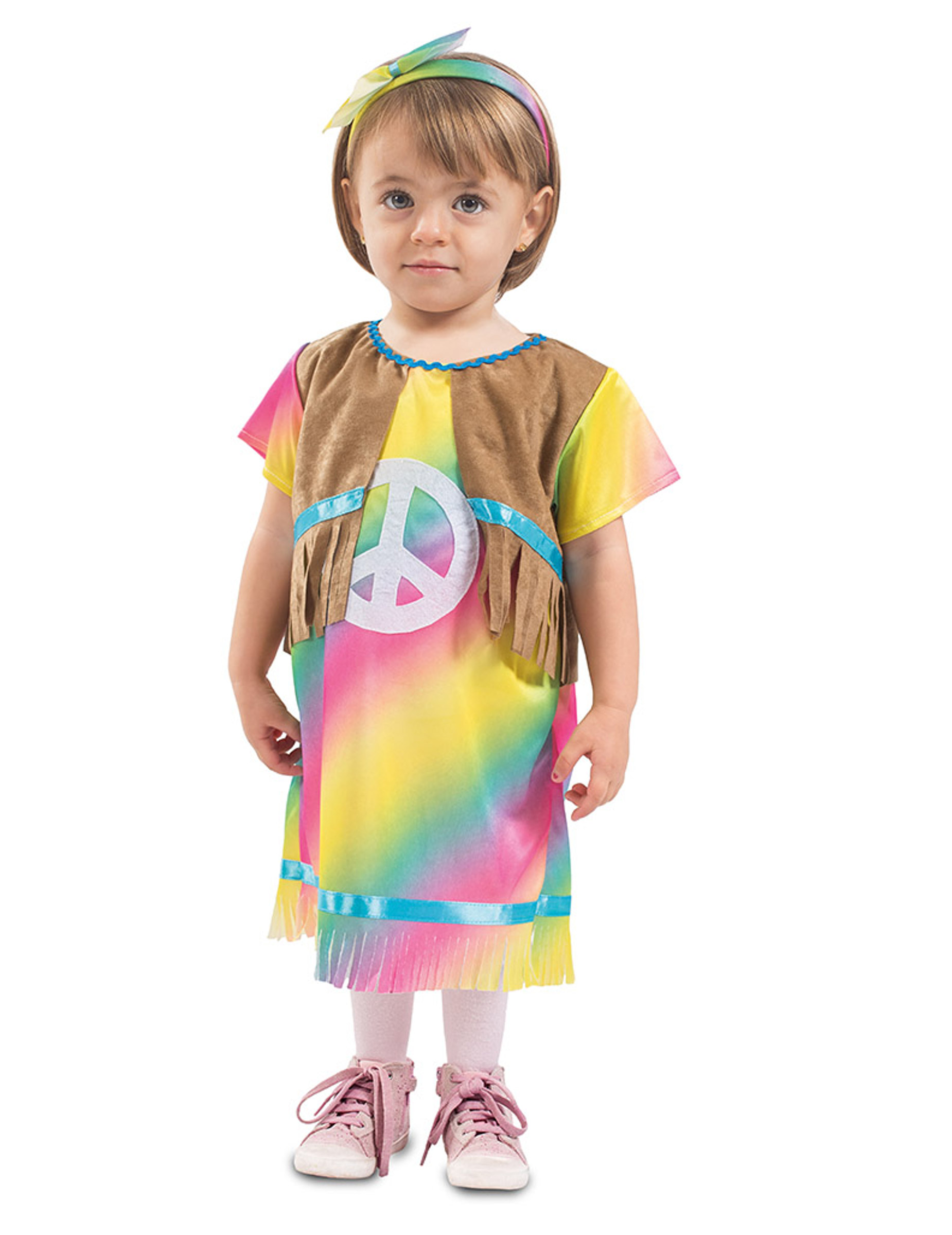 Déguisement robe petite hippie bébé