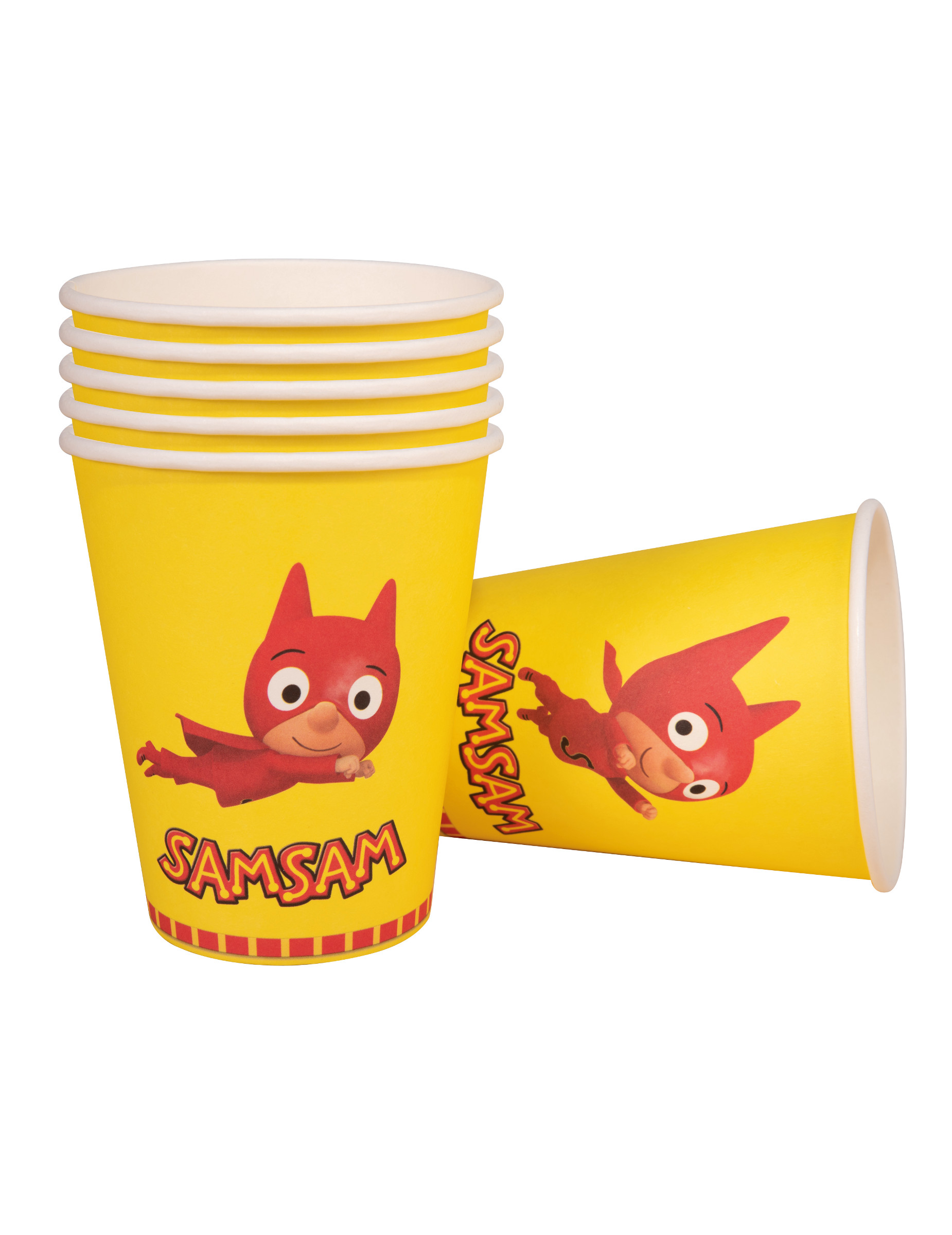 6 Gobelets en carton SamSam 250 ml