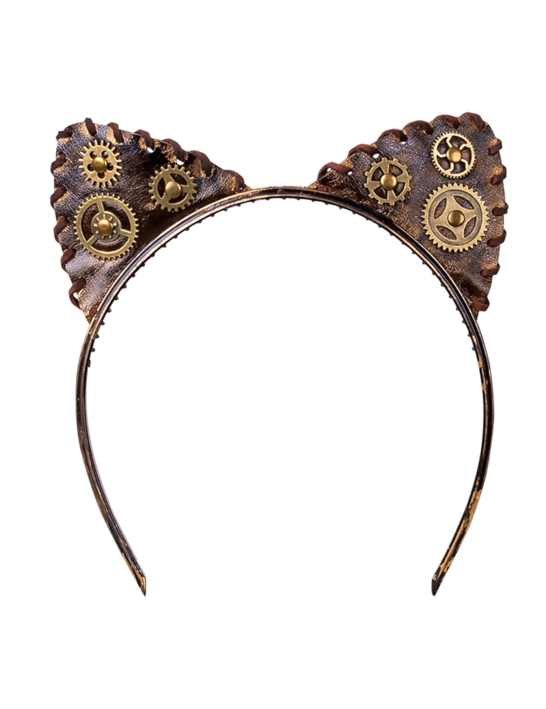 Serre-tête oreilles de chat steampunk adulte